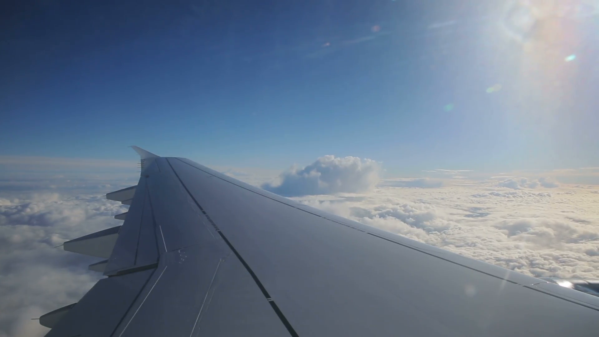 looking out of airplane window Stock Video Footage - Videoblocks