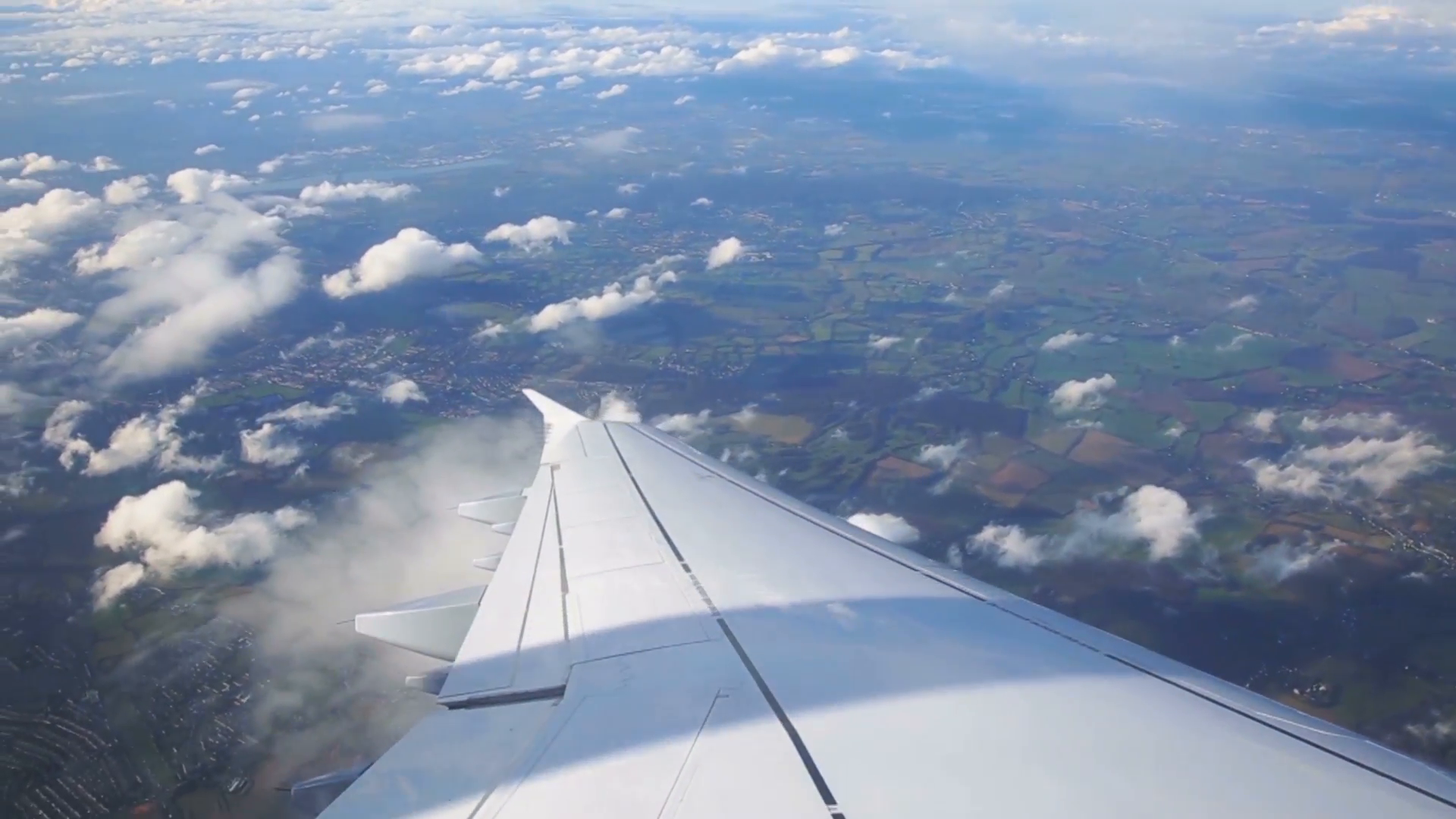 looking out of airplane window Stock Video Footage - Videoblocks