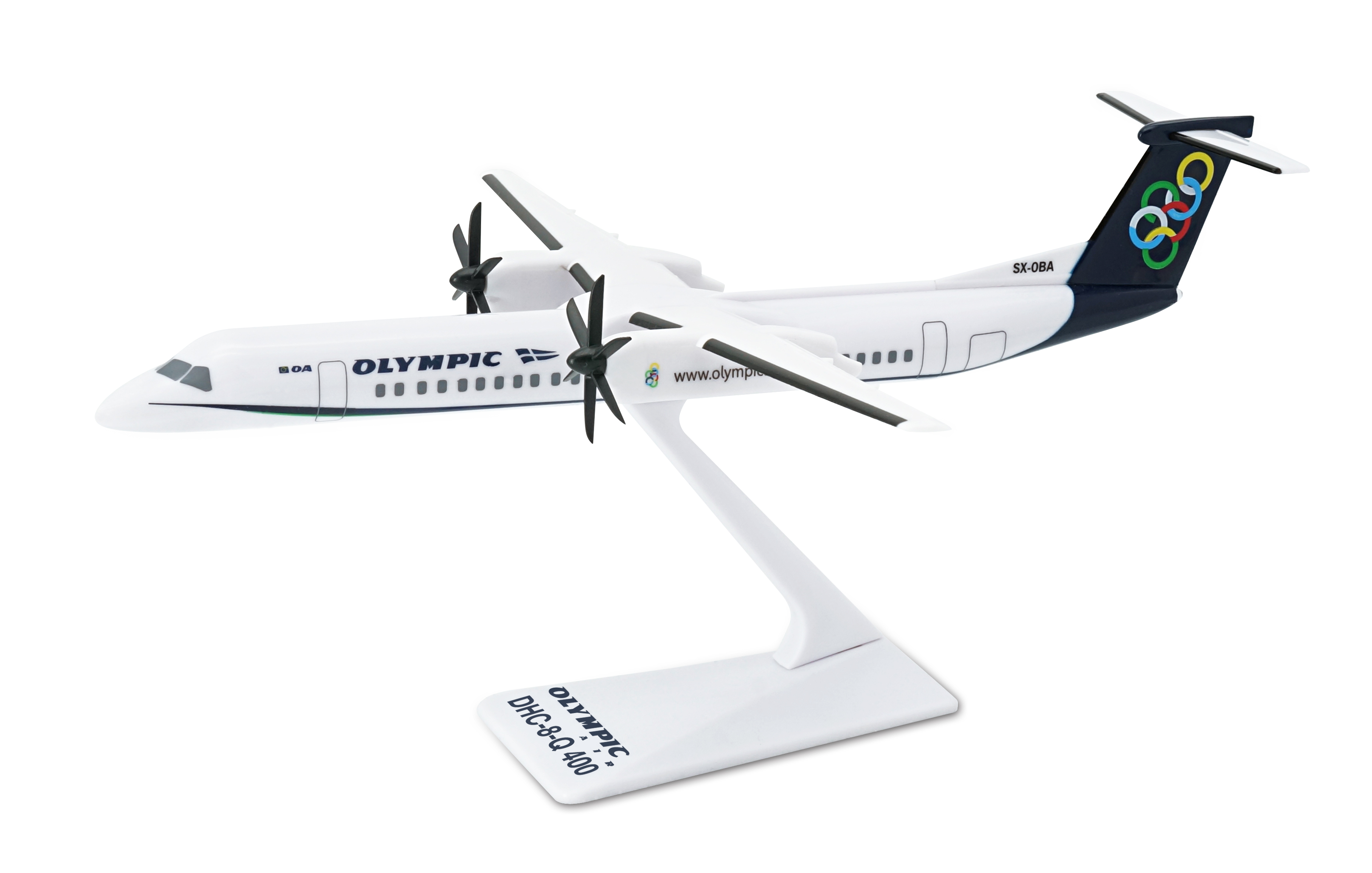 Olympic Air Dash-8 Plastic Click Together Scale Model Plane