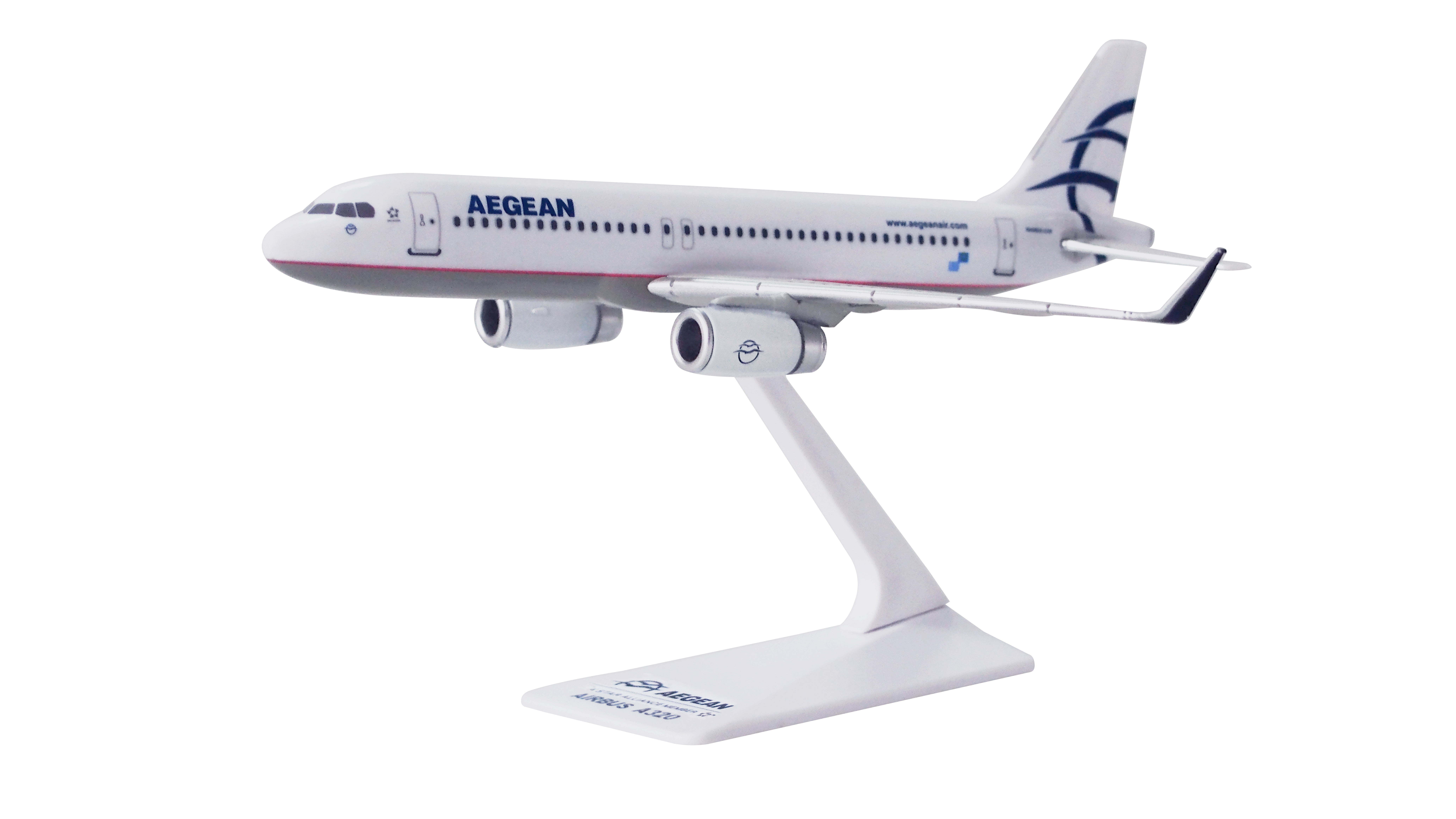 A320 CEO Aegean Plastic click Together Scale Model Plane
