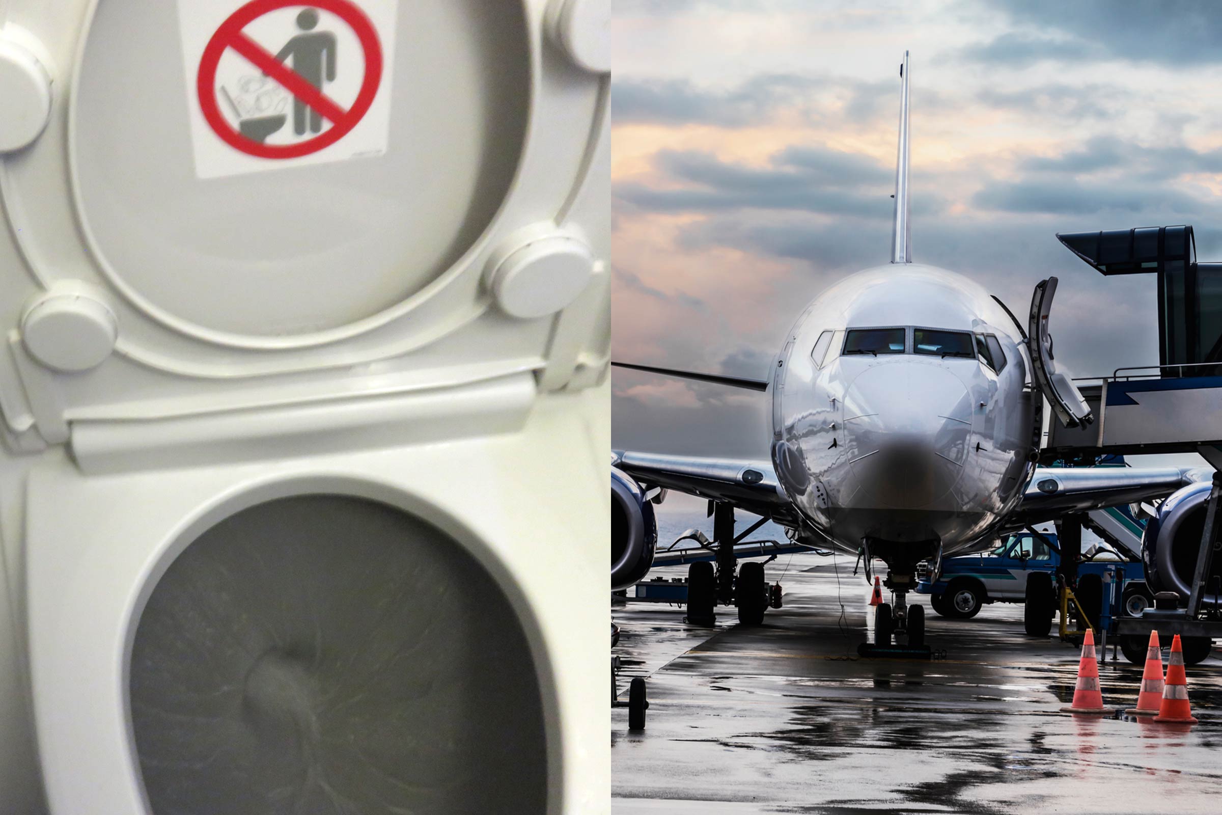 What Happens When You Flush An Airplane Toilet | Reader's Digest