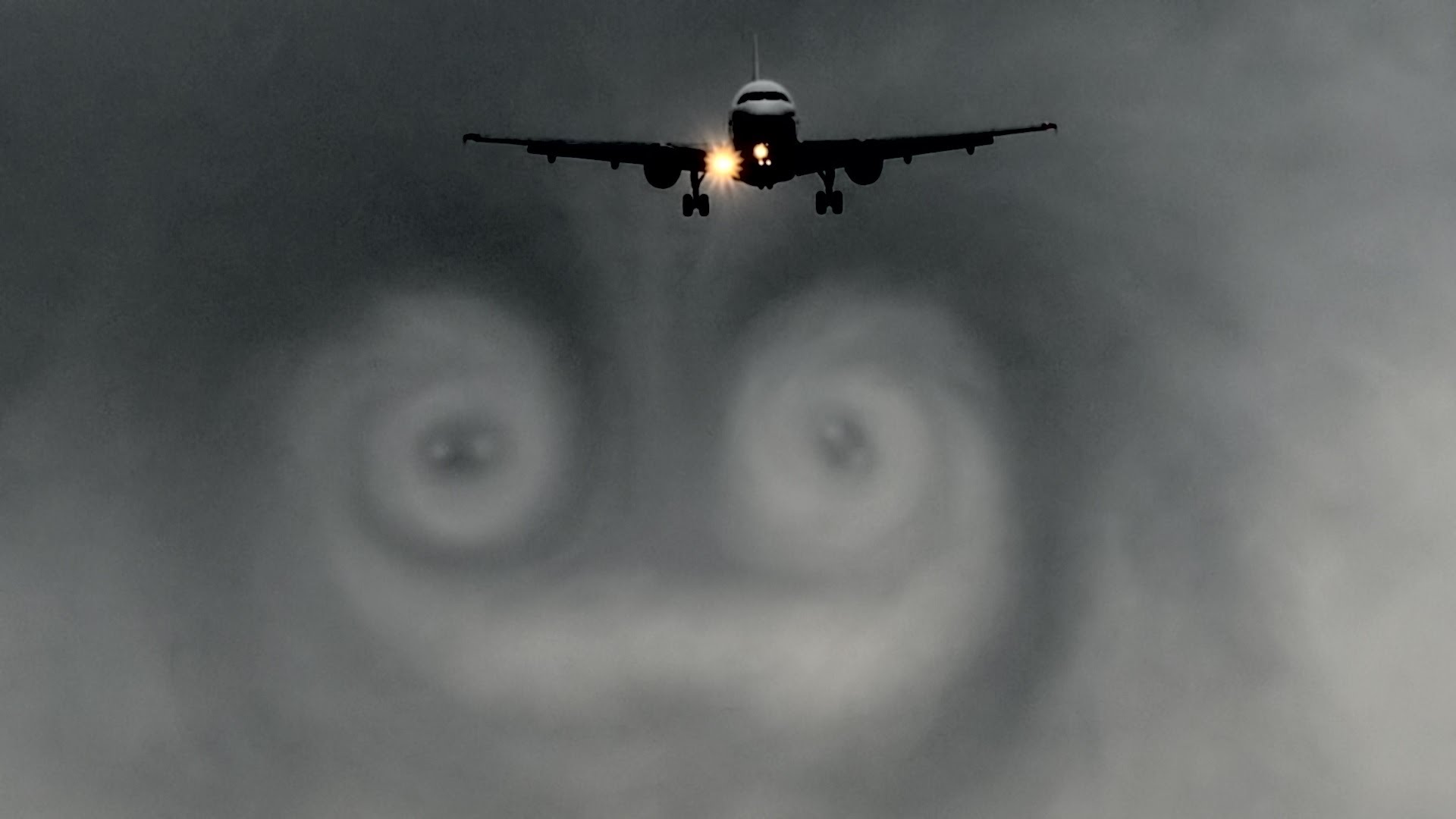 Airplane vortex photo