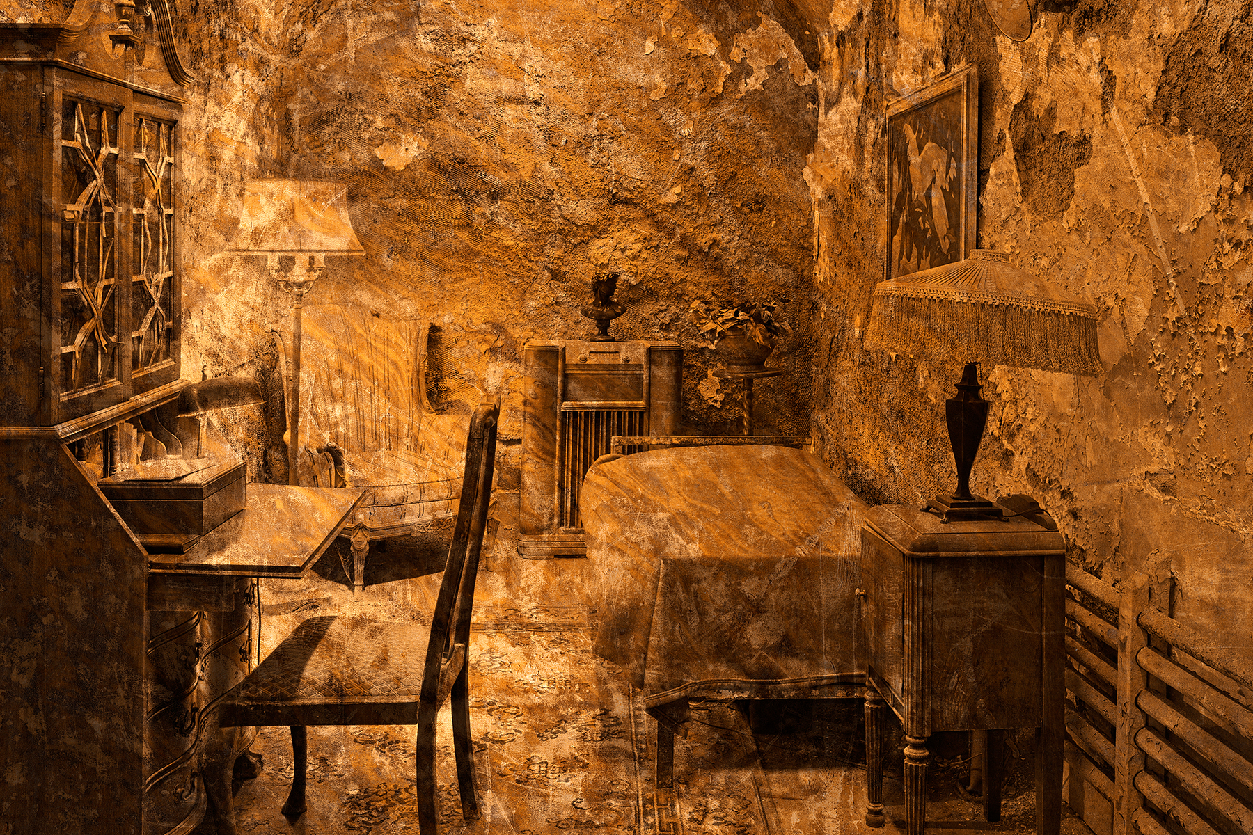 Al capone's prison cell - gold decadence photo