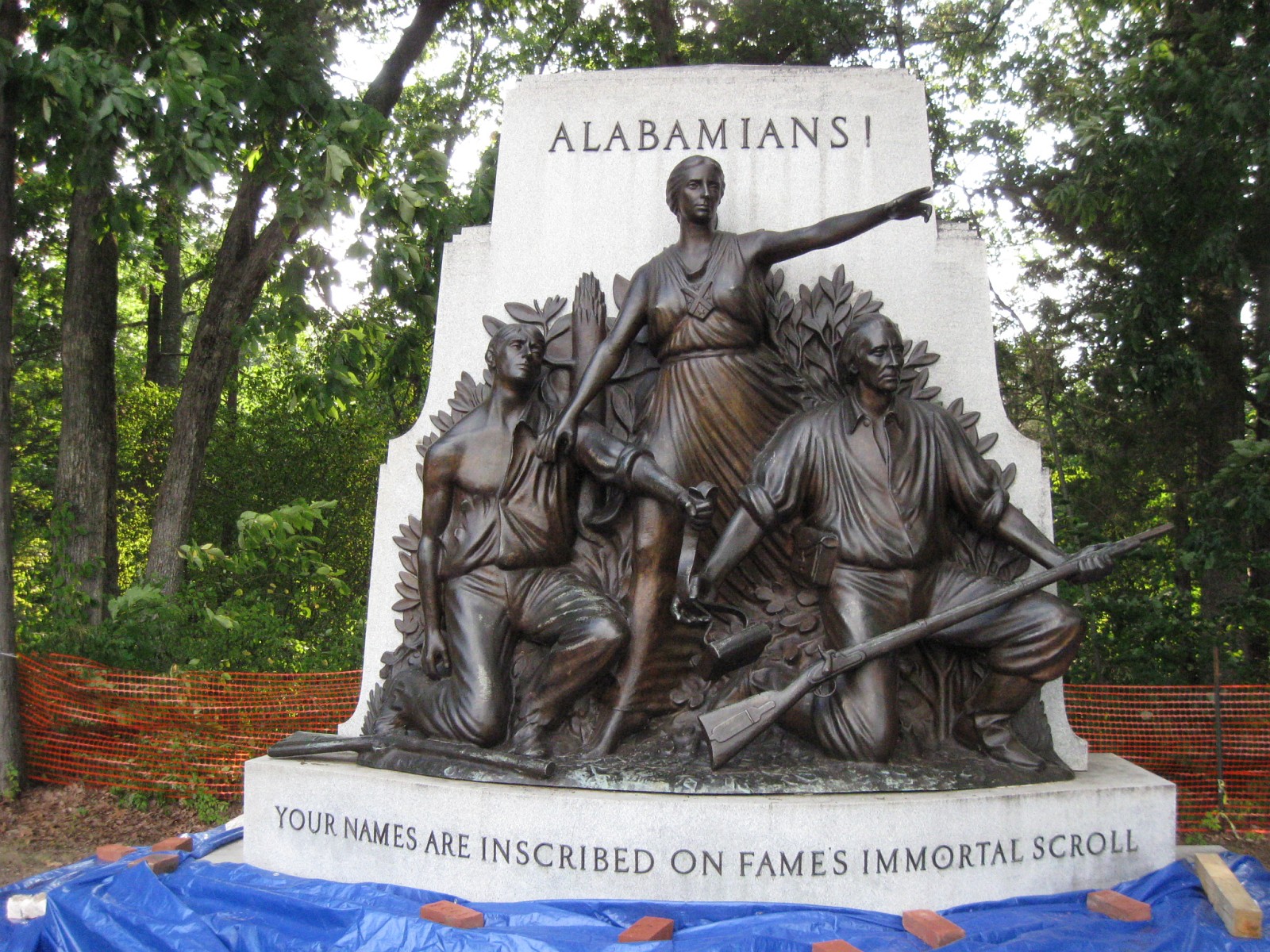 Alabama Monument Repair Work | Gettysburg Daily
