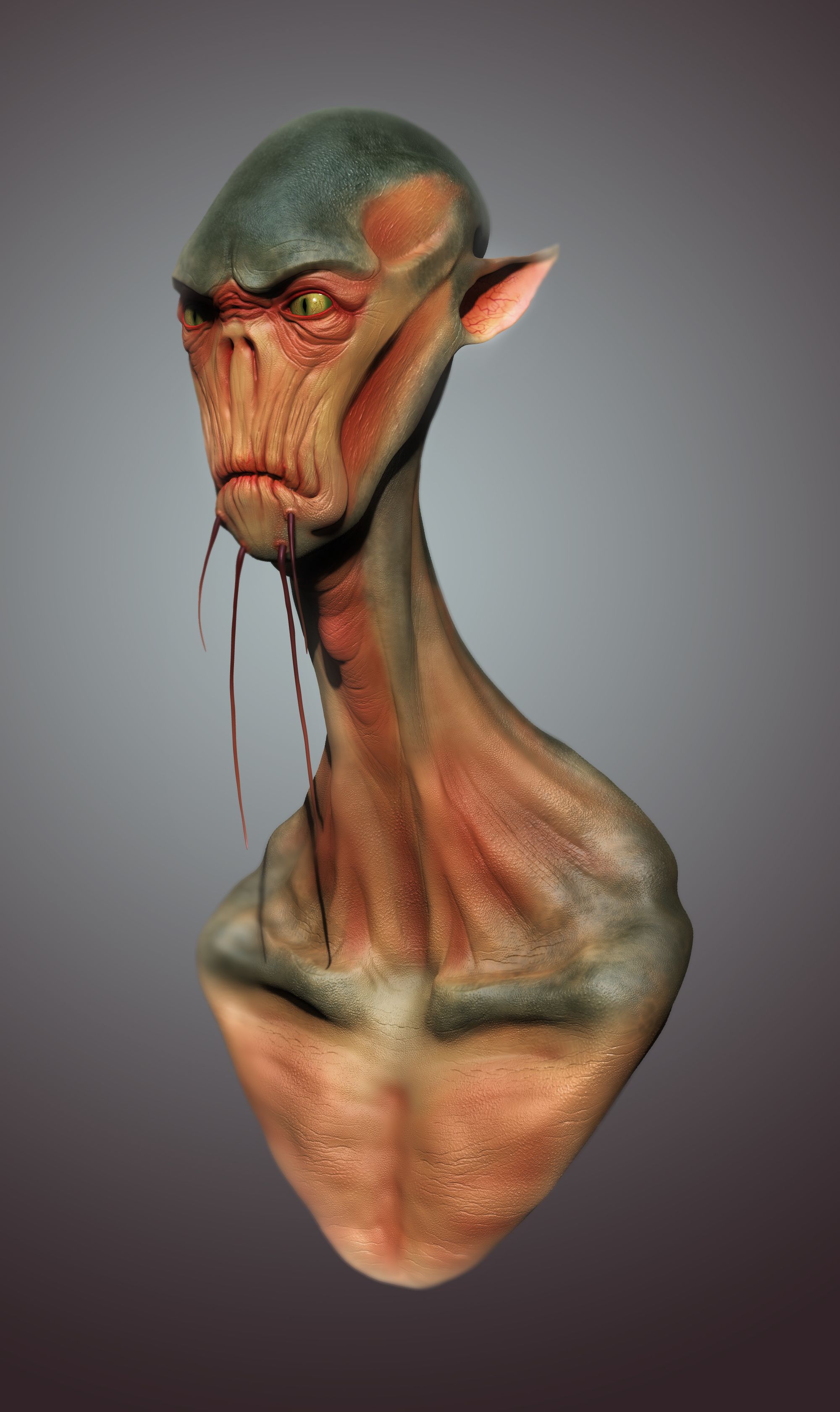 catfish inspired alien long neck | Elias Leonard CG work | Pinterest ...