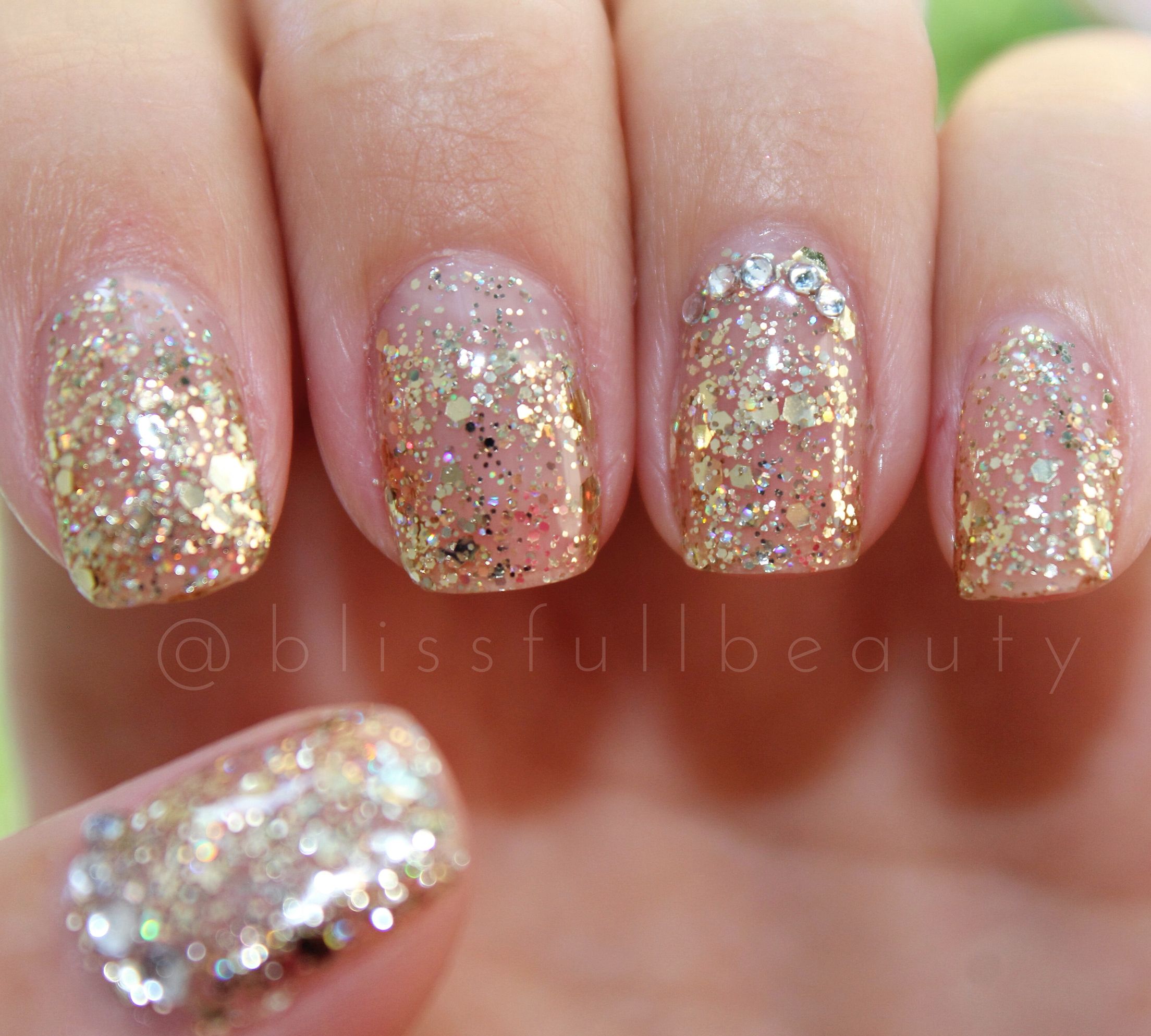 Gelish all that glitters is gold - instagram@blissfullbeauty | Nails ...