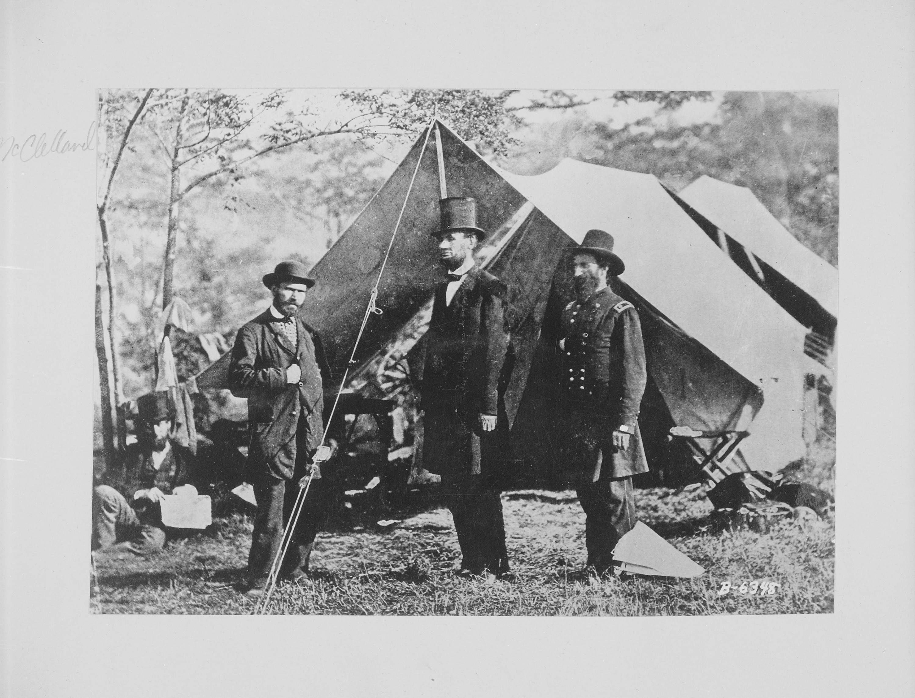 File:President Lincoln, Major General John A. McClernand, and Allan ...