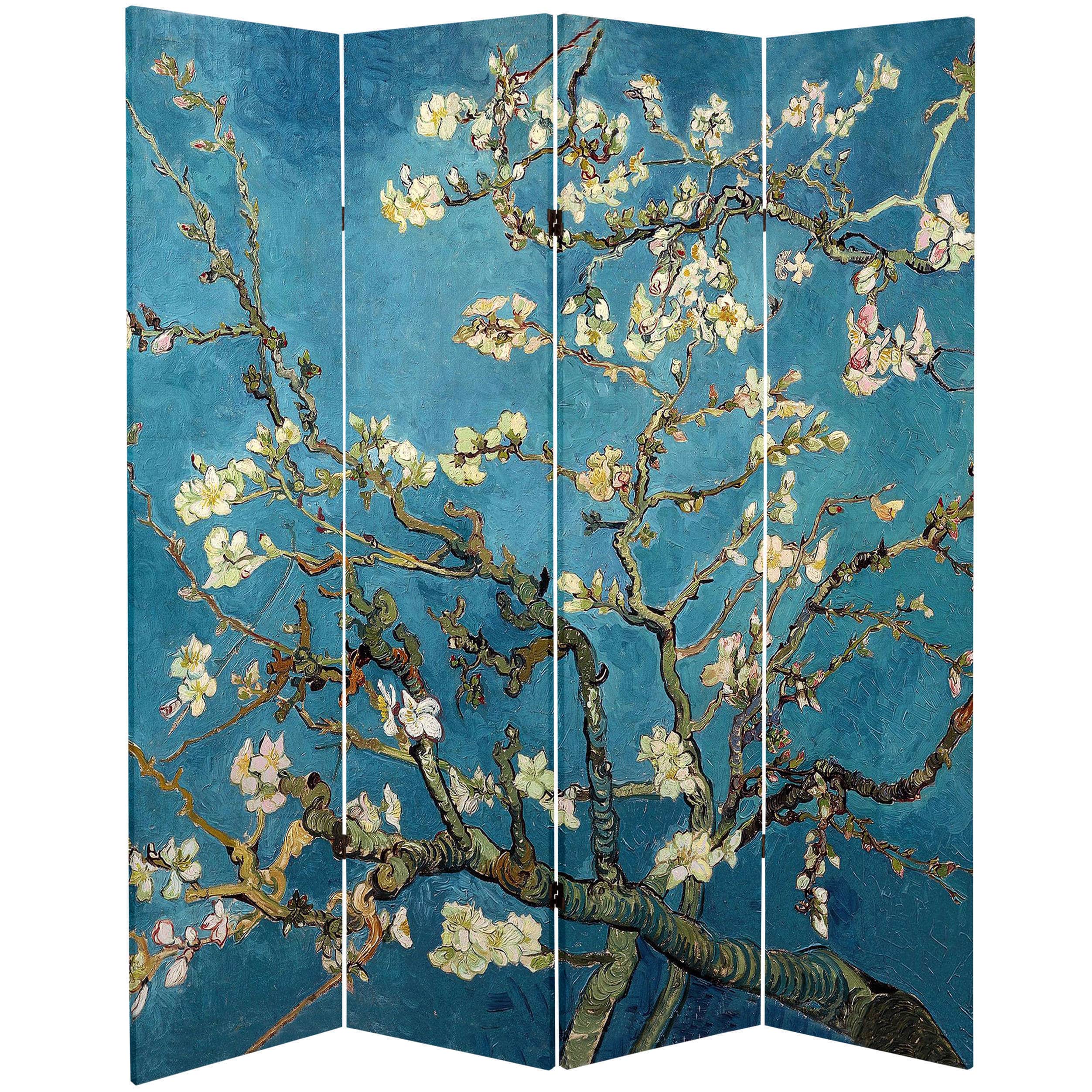 Oriental Furniture Double-sided Works of Van Gogh Almond Blossoms ...
