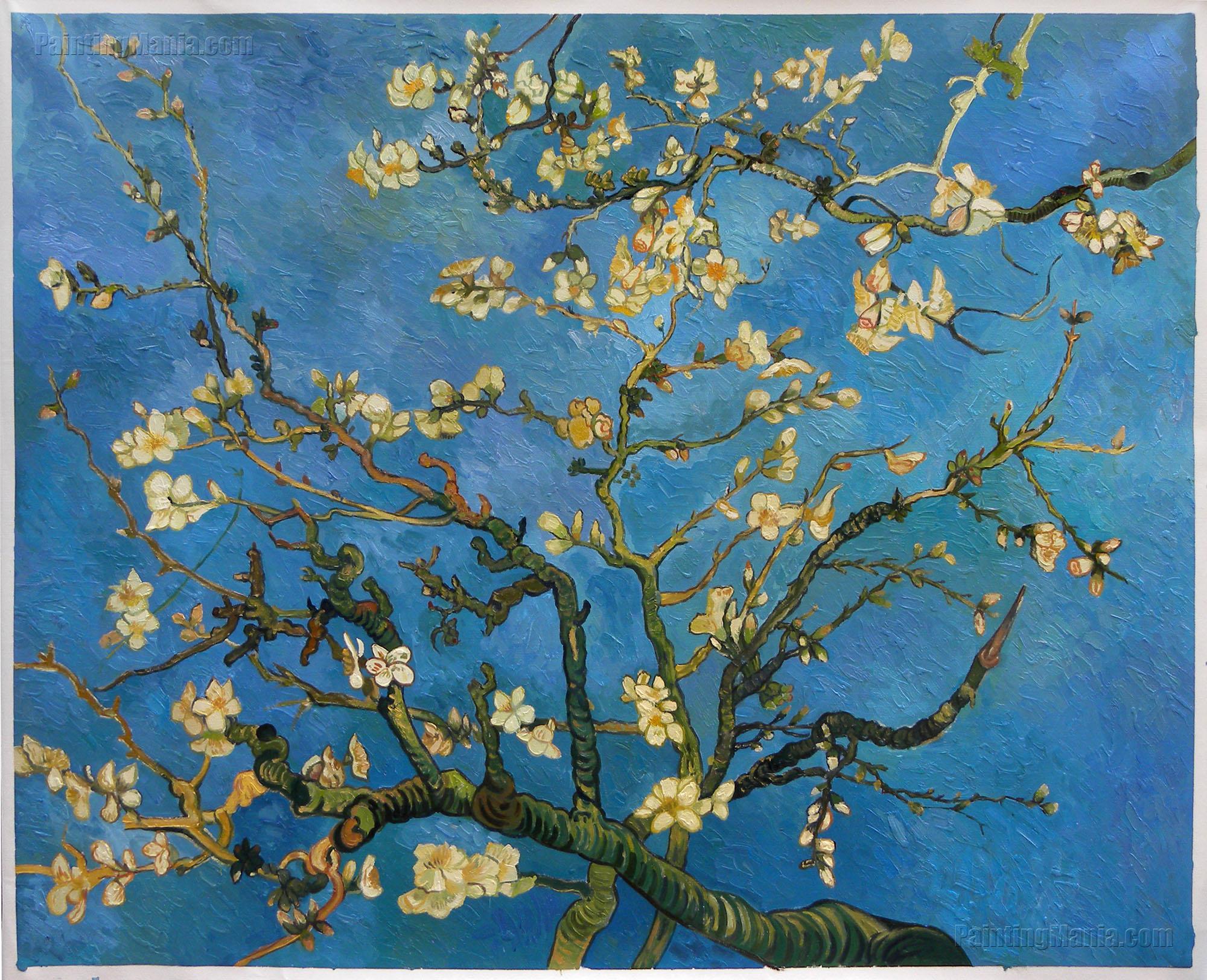 Branches with Almond Blossom - Vincent van Gogh Paintings