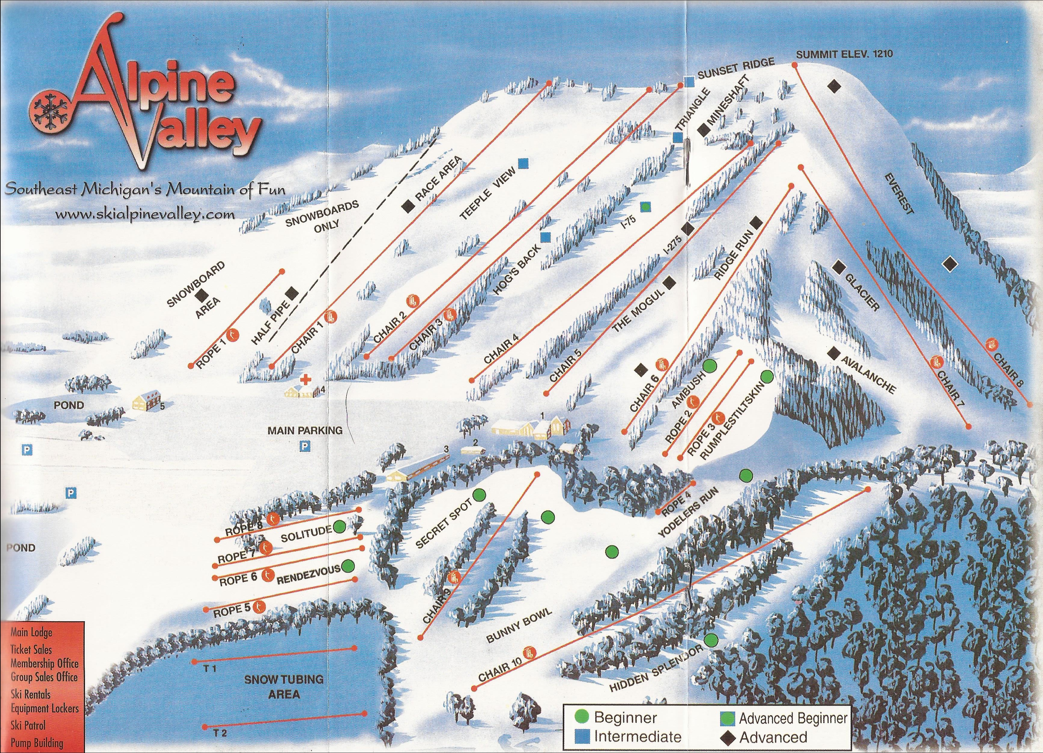 Alpine Valley - SkiMap.org