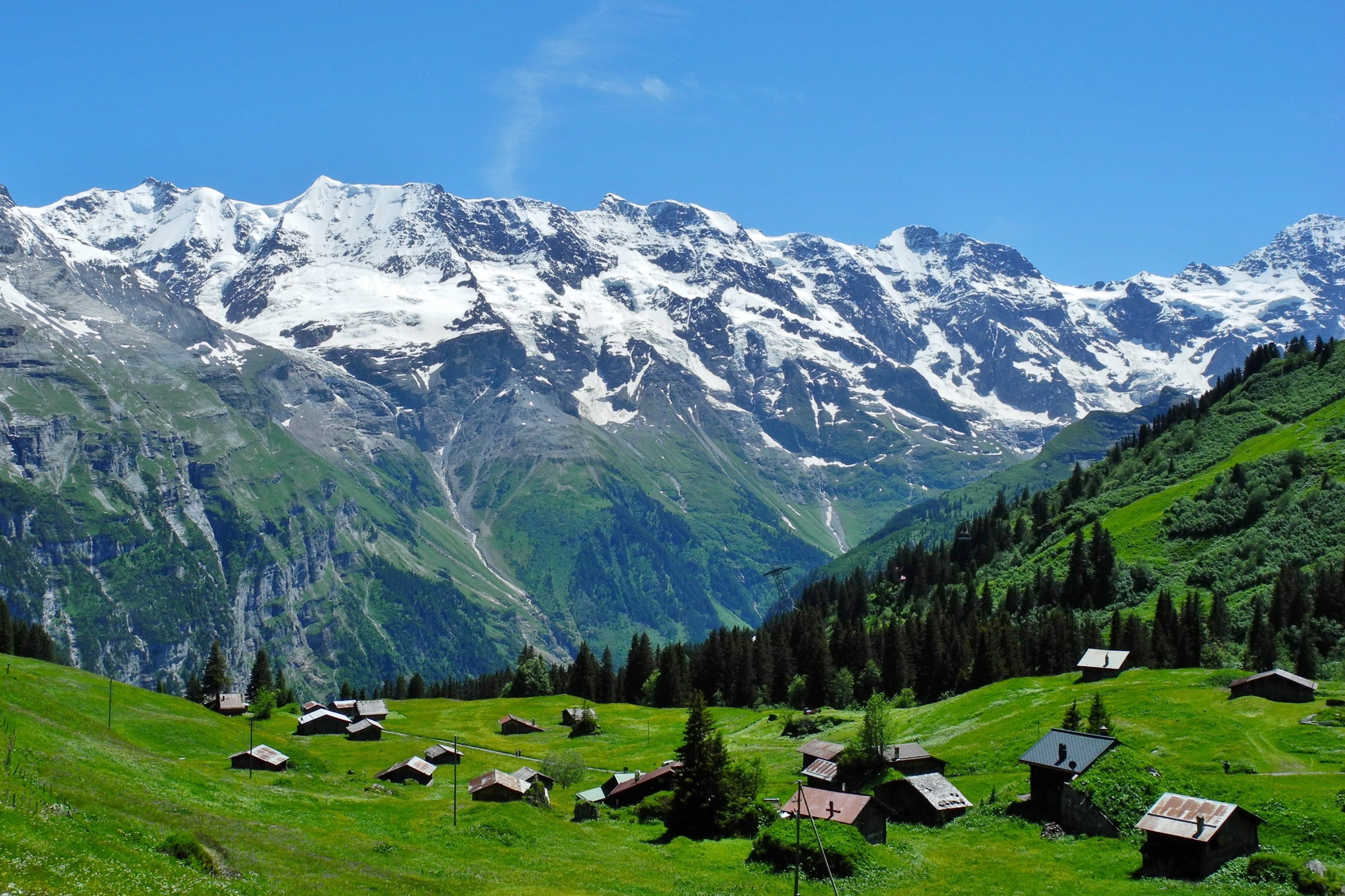Walking and Sightseeing the Alps in Switzerland