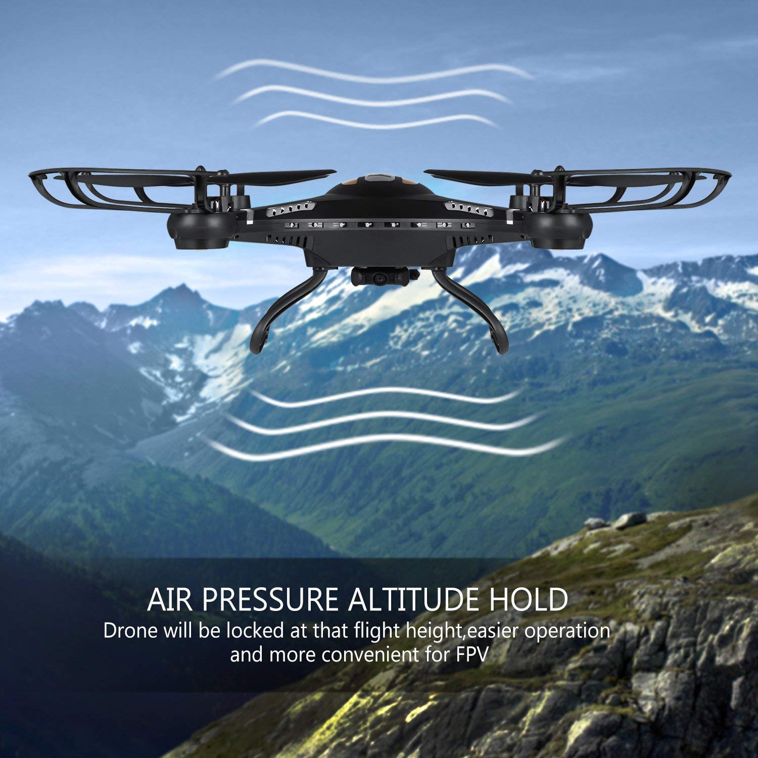 Amazon.com: RC Quadcopter, Potensic F183DH Drone RTF Altitude Hold ...