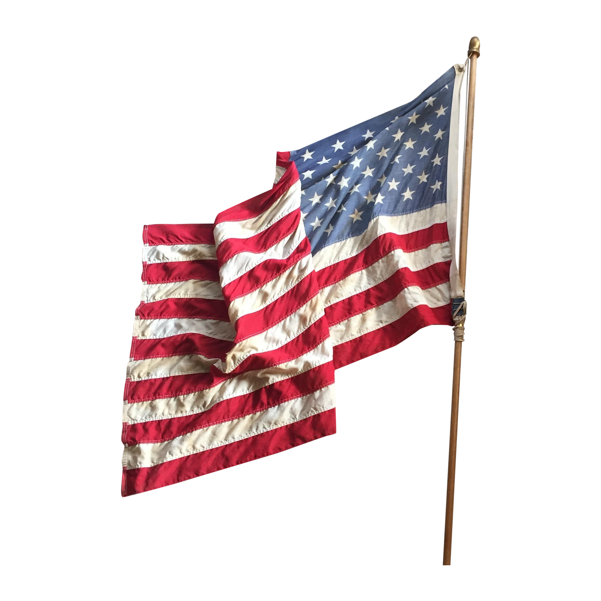 Vintage Weathered American Flag | Chairish