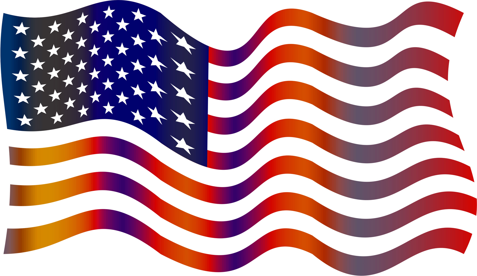 American flag clipart photo