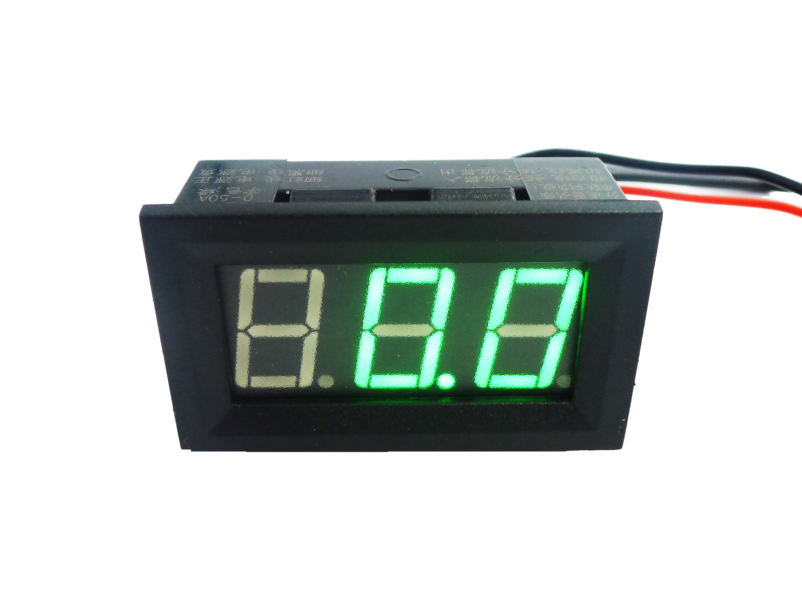 Green LED Digital Panel AMP Meter Gauge 0-50A & Shunt 751195416670 ...