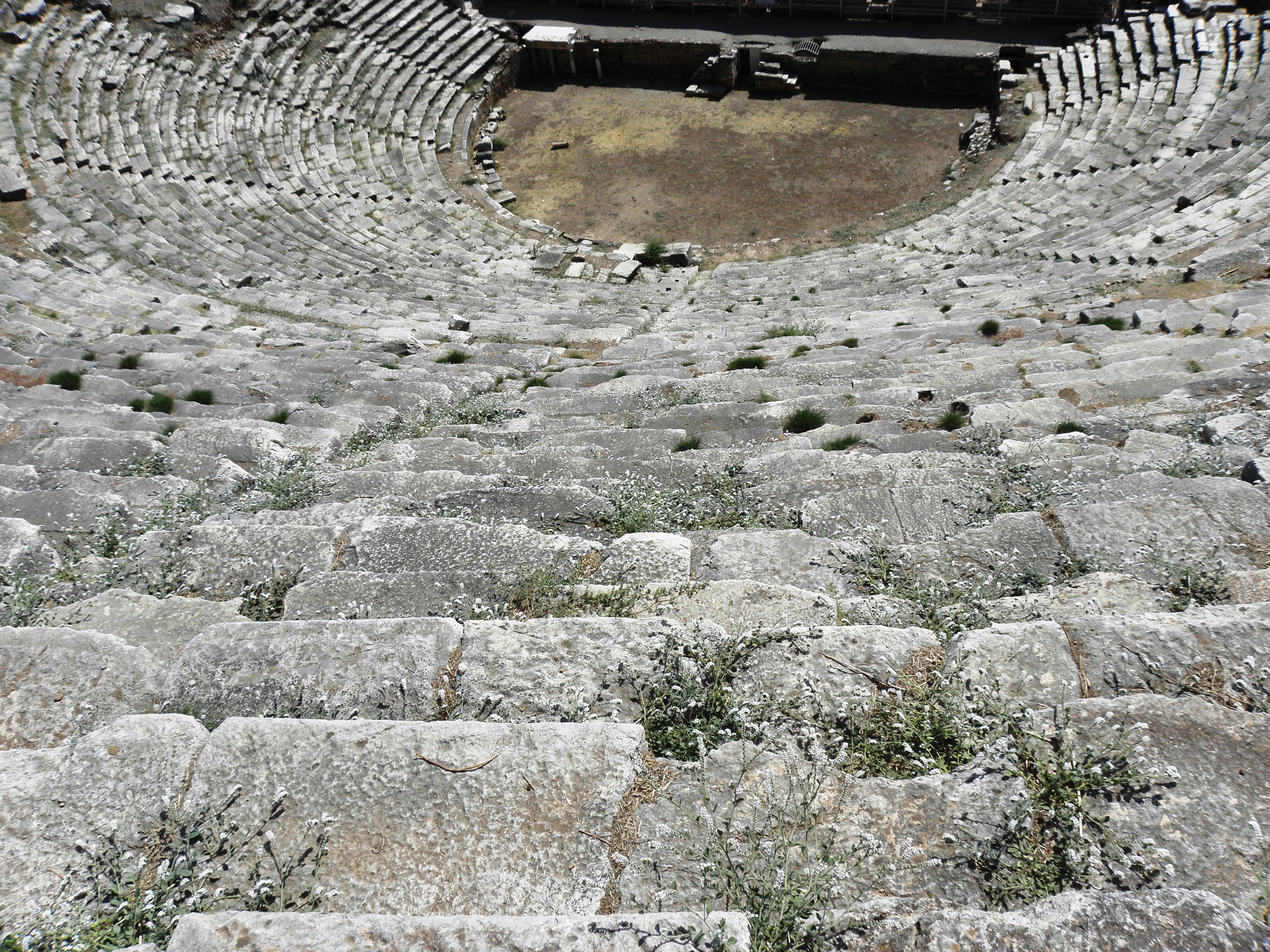 Amphitheater in the ancient city of nysa photo