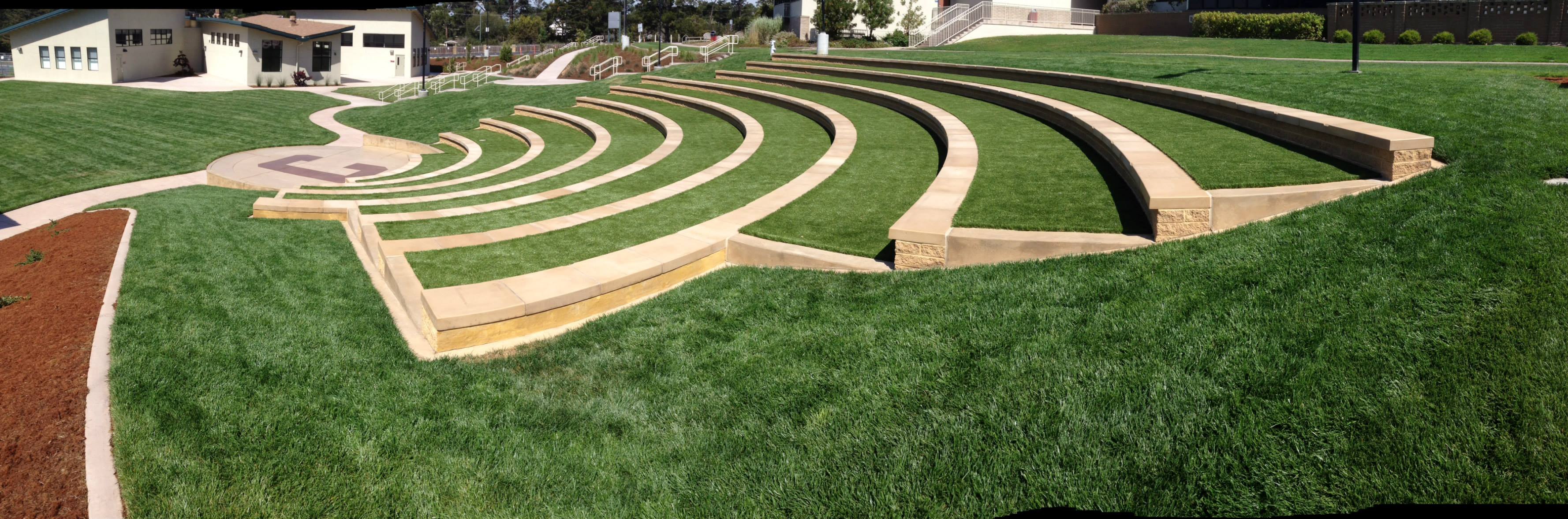 Carmel High School Amphitheatre - Xtreme Green Synthetic Turf