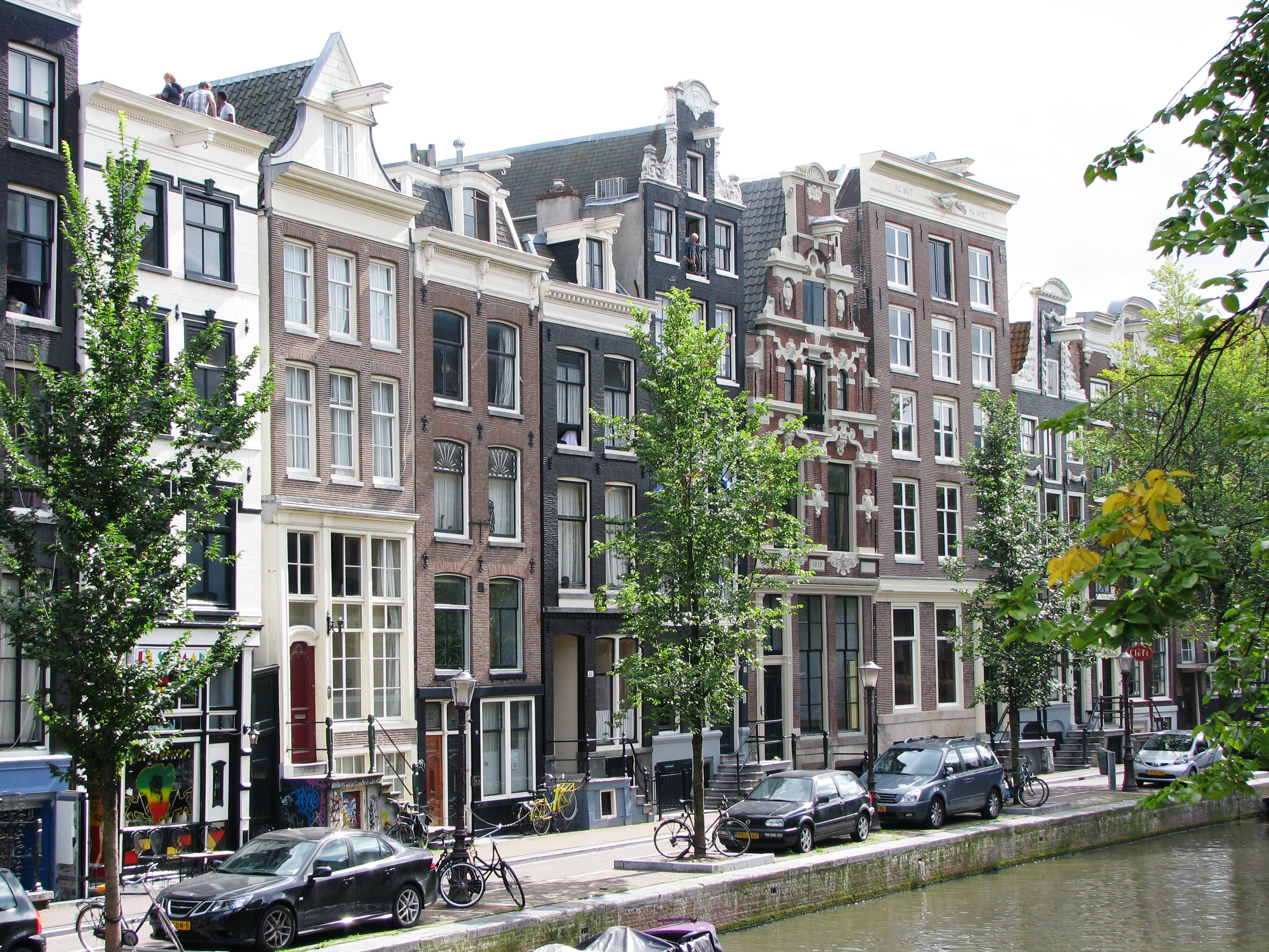 Amsterdam houses dating from 18-19 centu photo
