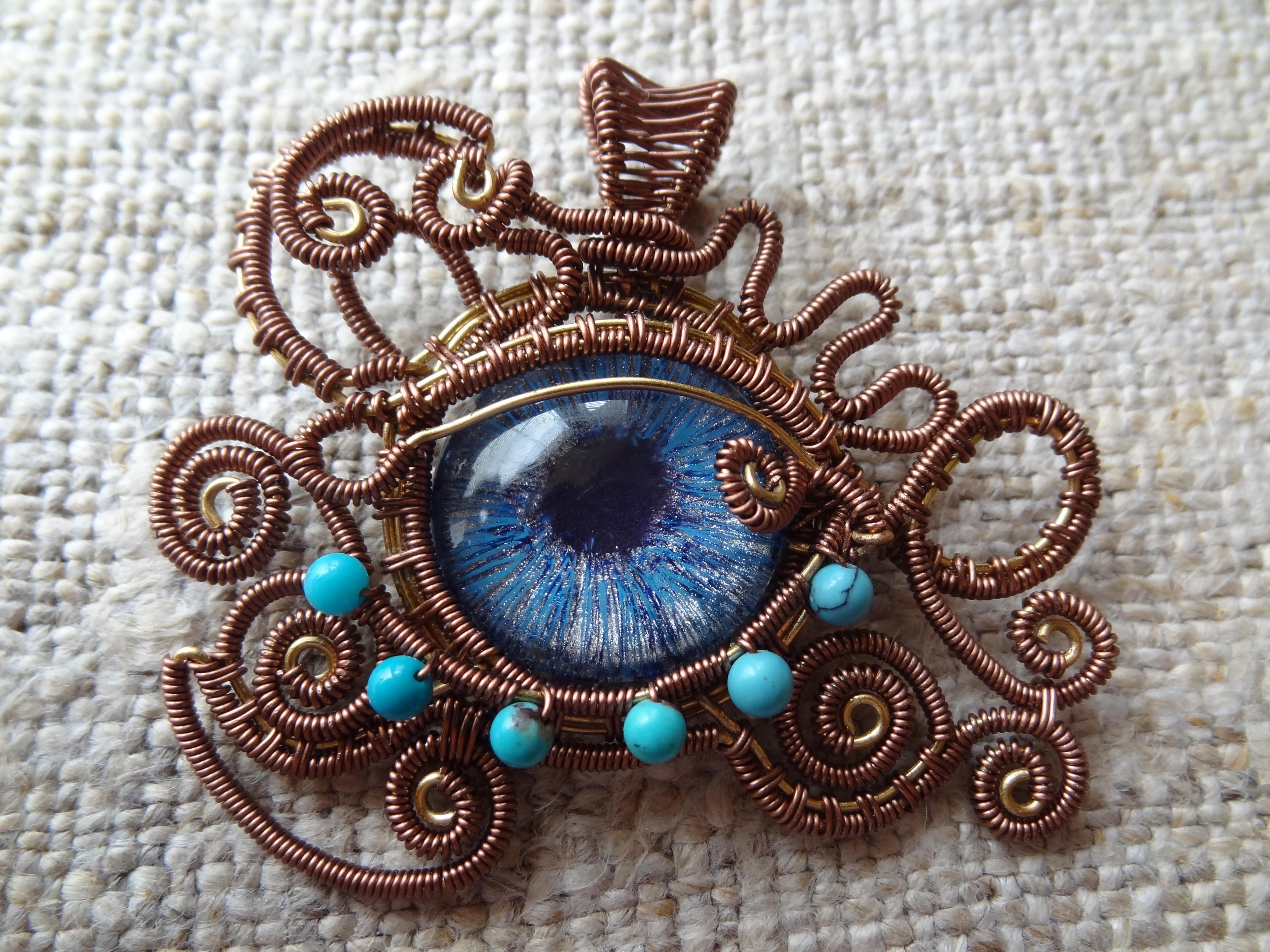 One of my resent works - All Seeing Eye Pendant Amulet - Evil Eye ...