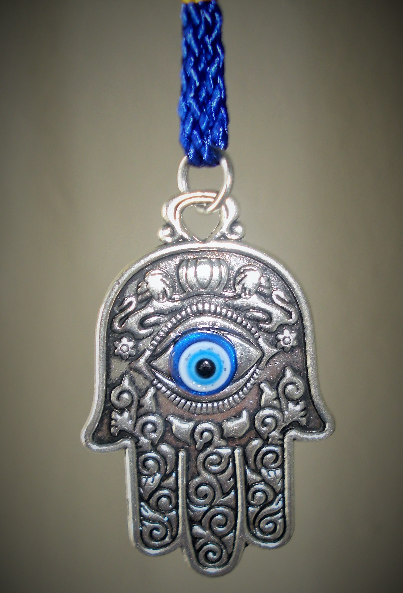Hamsa with Evil Eye Amulet Car and Door Hanging: Vafa Gifts