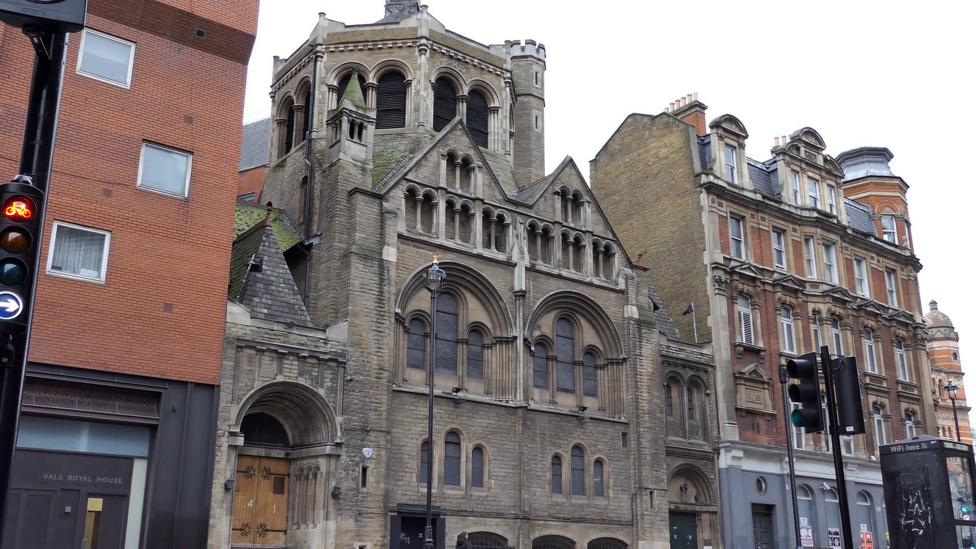 Old buildings and an old church. London. Stock Video Footage ...