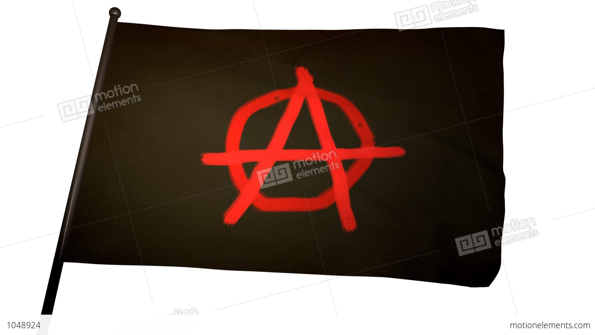Anarchist Flag 01 Stock Animation | 1048924
