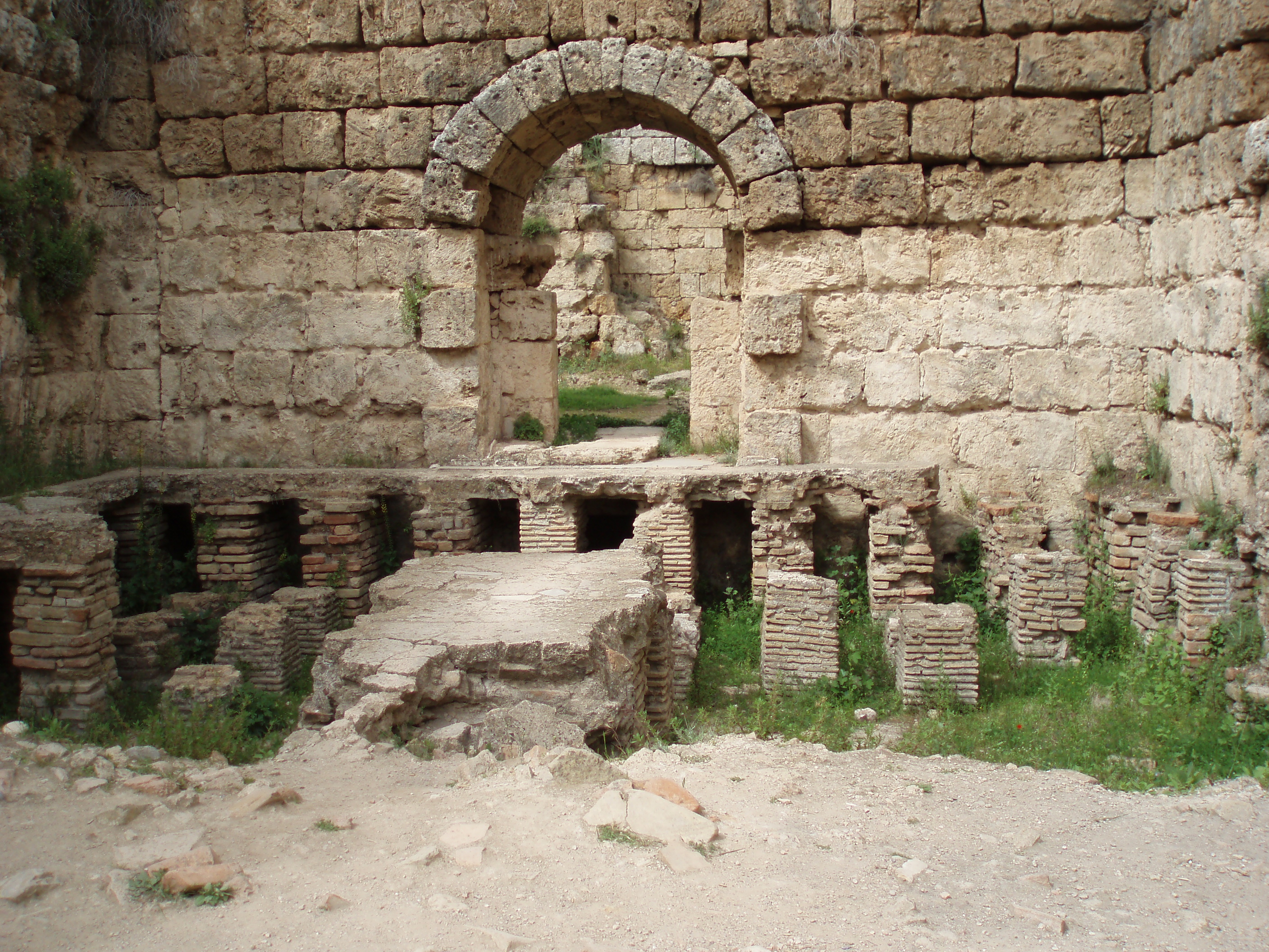 Ancient roman bath in perge photo