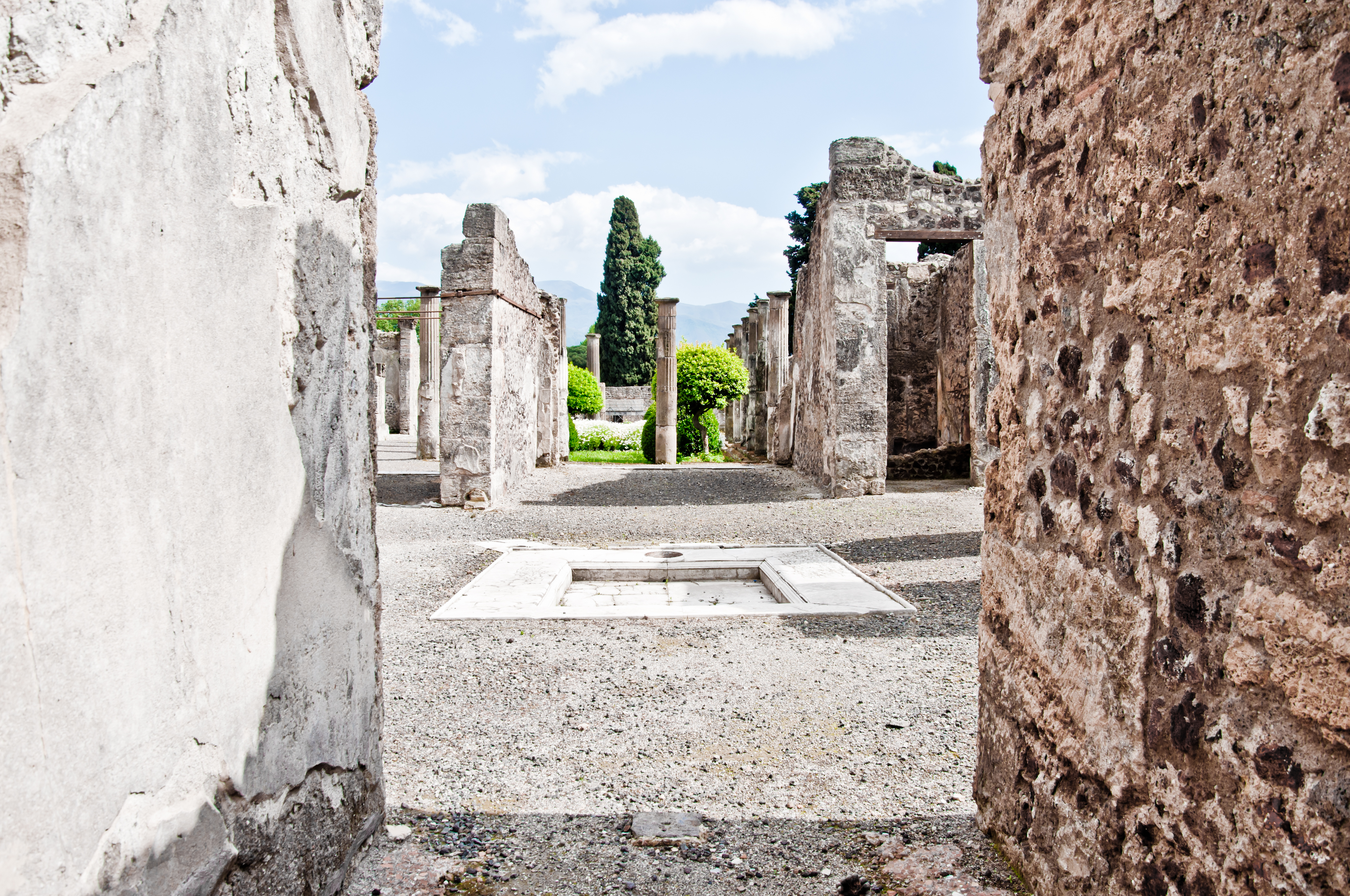 Ancient roman city of pompeii photo