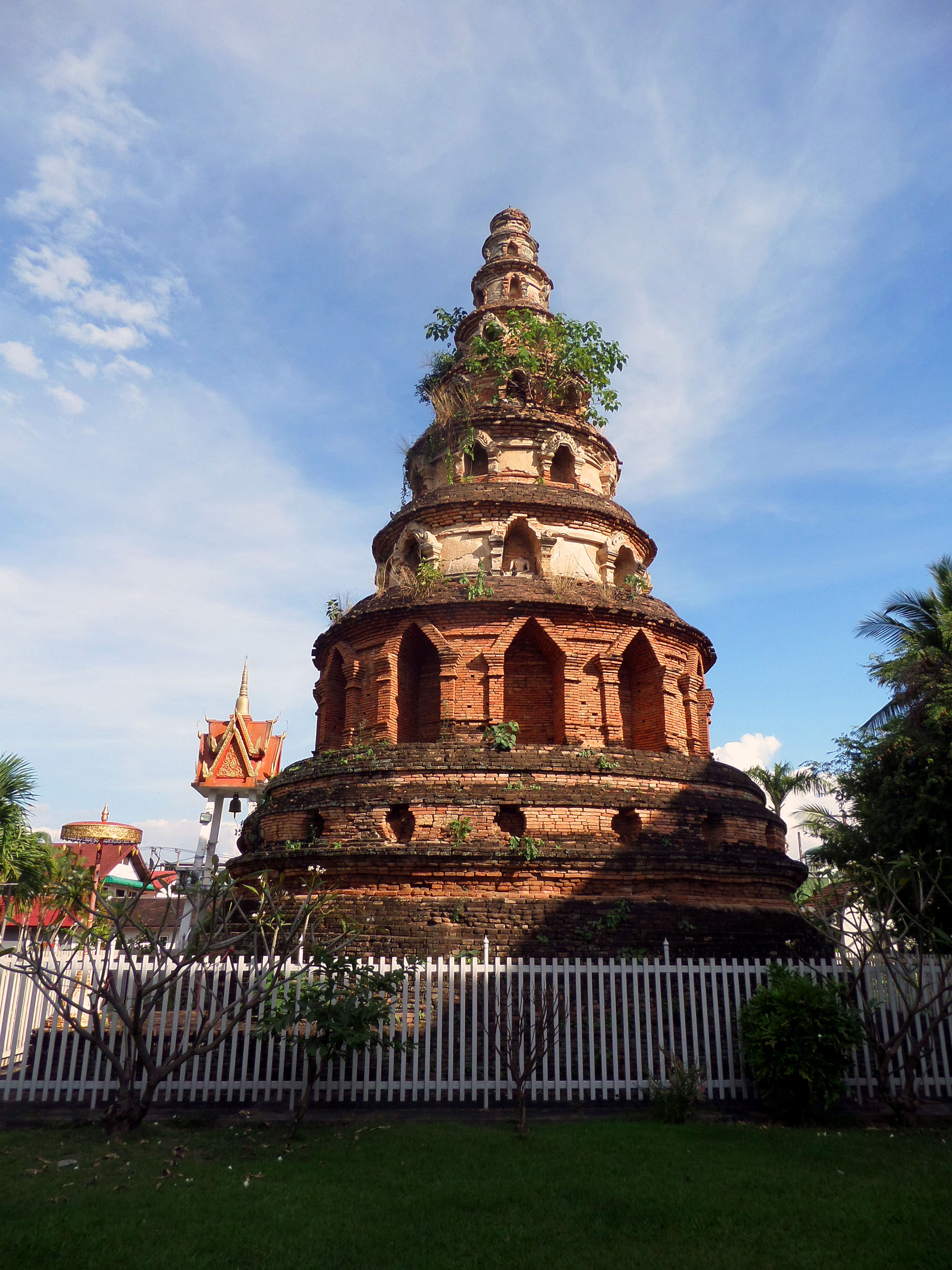 Ancient thai buddhist pagoda photo