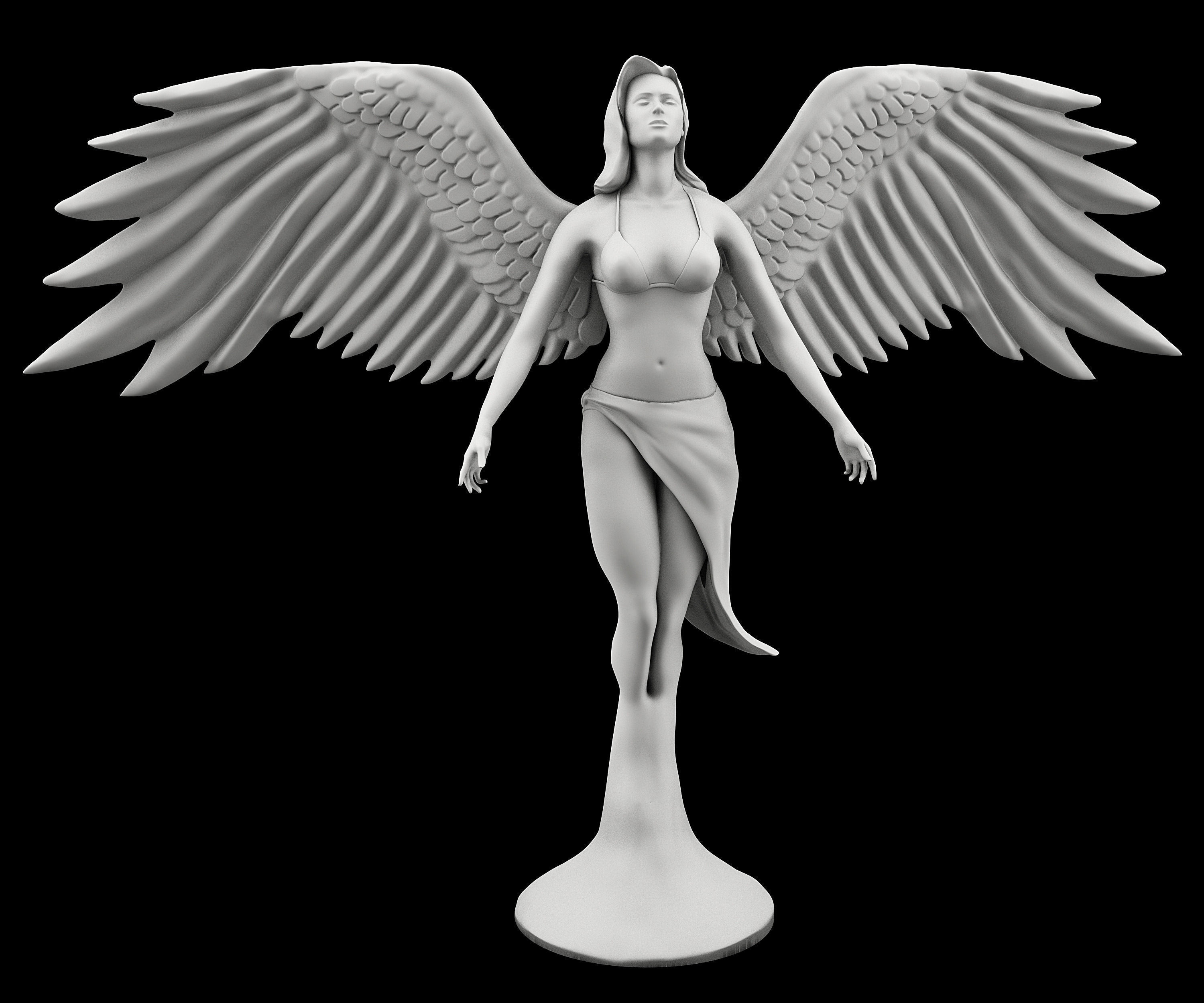 Statue of Angel 3D | CGTrader