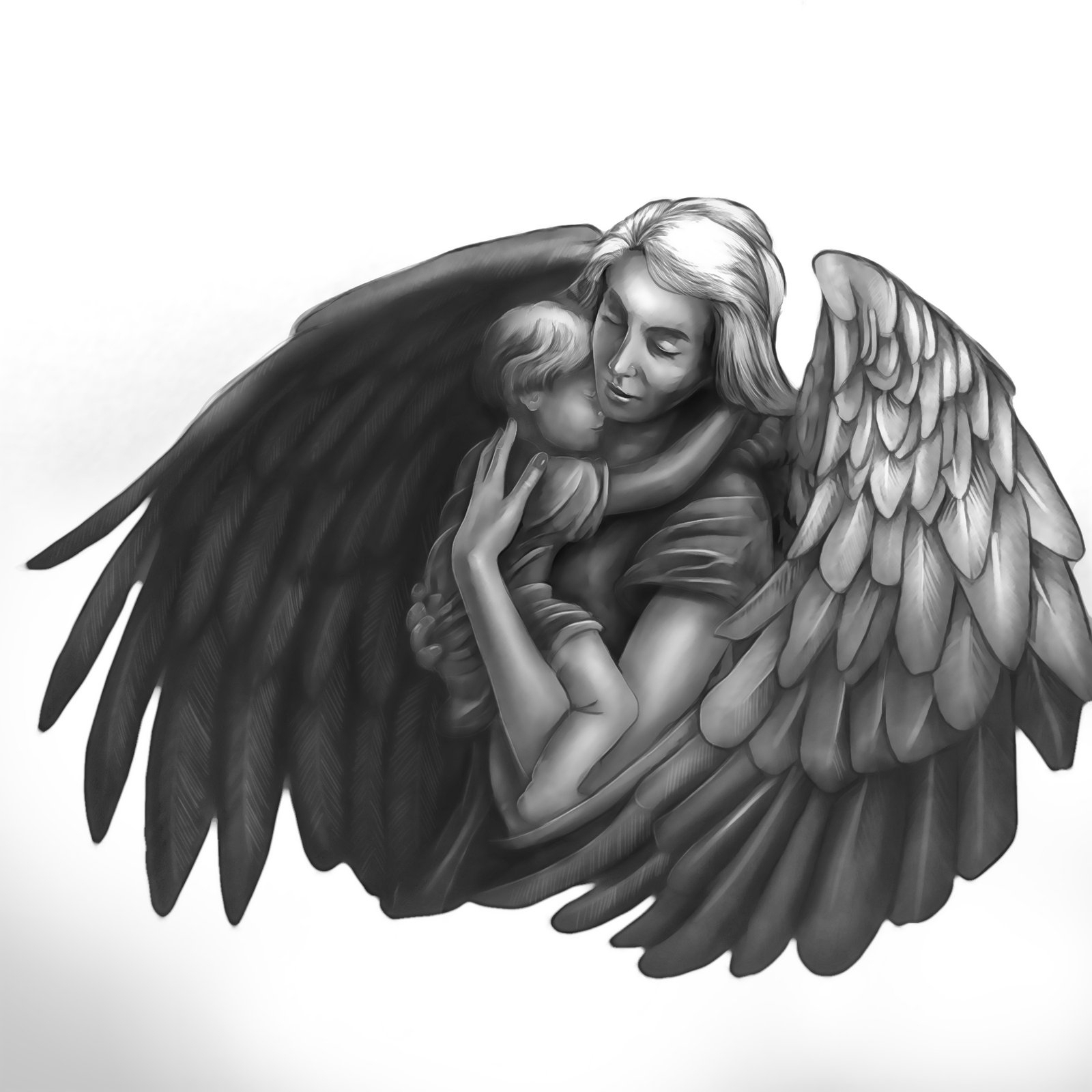 Baby Angel Sketches Baby Angel Sketches Child Angel Tattoo Photo - 1 ...