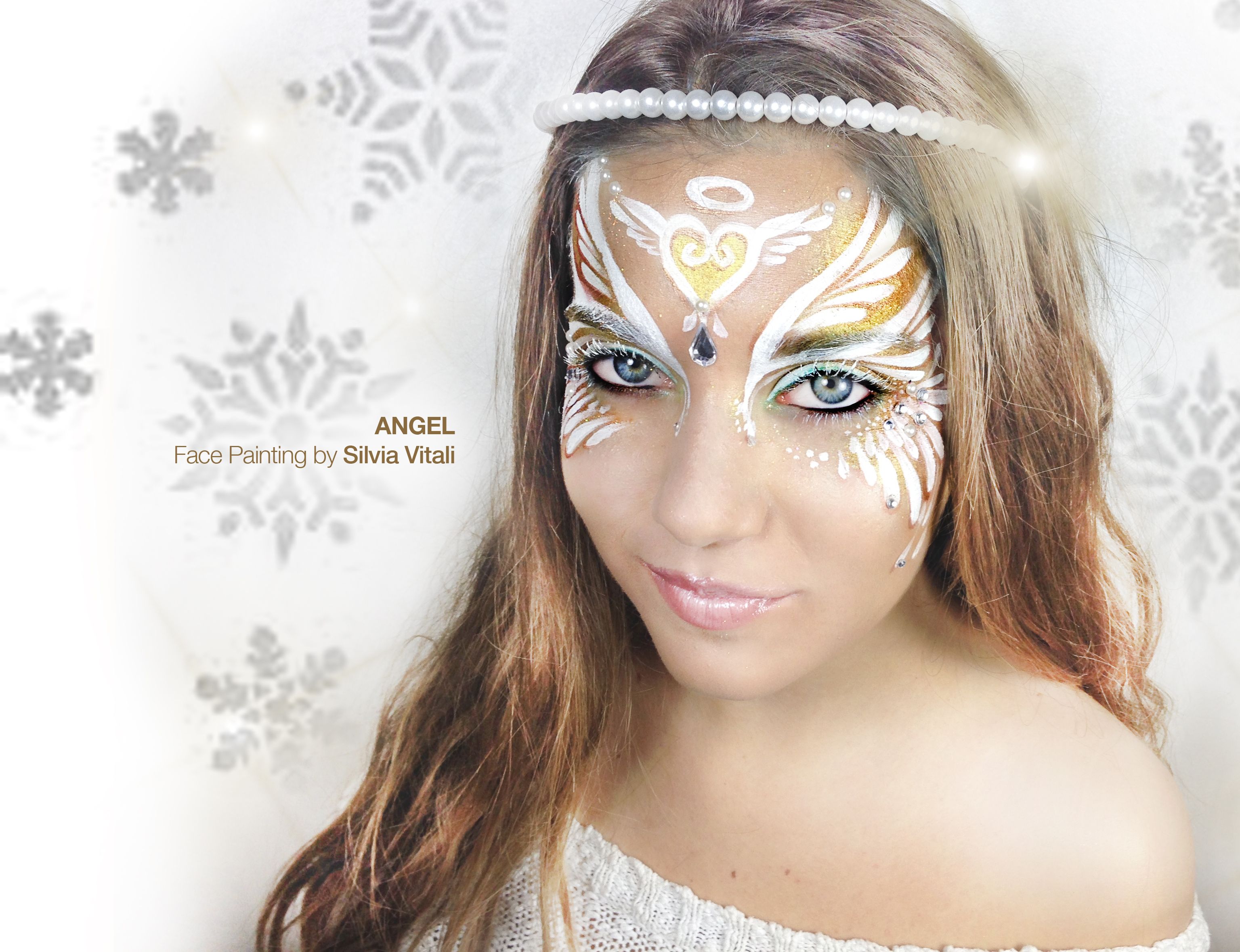 ANGEL Face Painting by Silvia Vitali https://www.facepainting ...