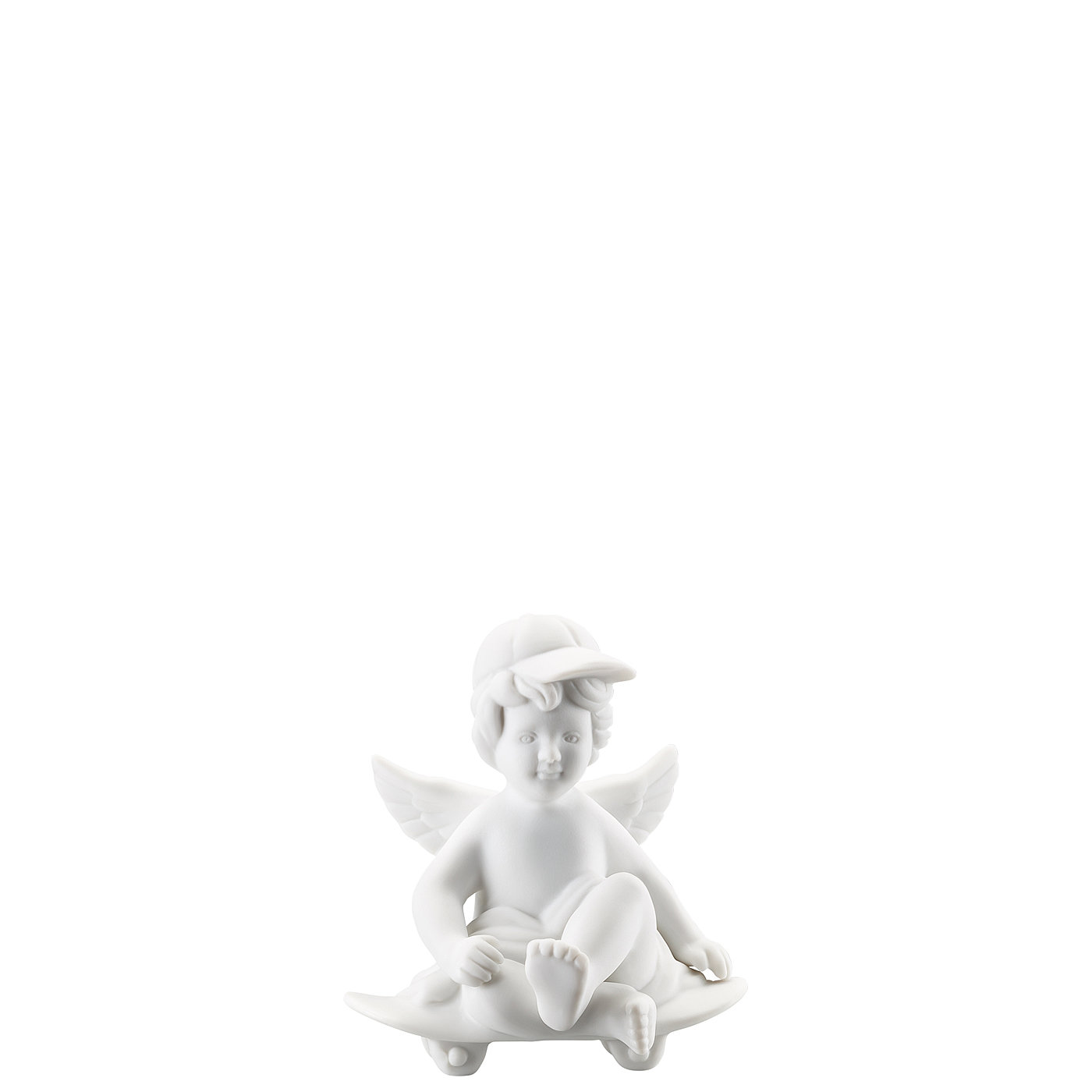 Angel small White-mat Angel with skateboard | Rosenthal Porcelain ...