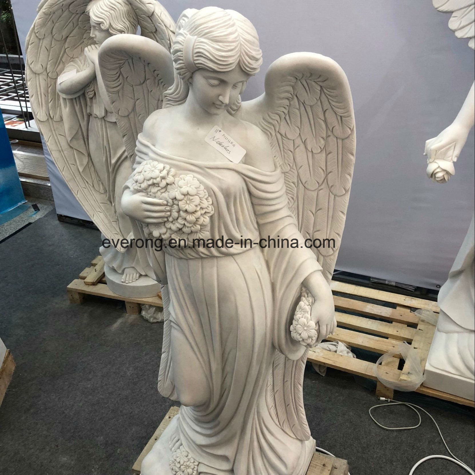 China Modern Western Figure Statue, White Marble Stone Carved Garden ...