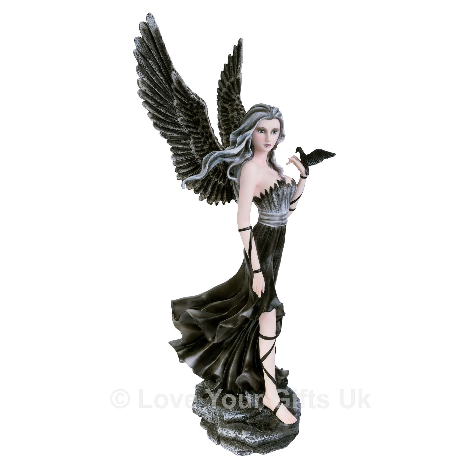 Andras 60cm High Gothic Fairy Nemesis Now Dark Angel Fantasy Figure ...