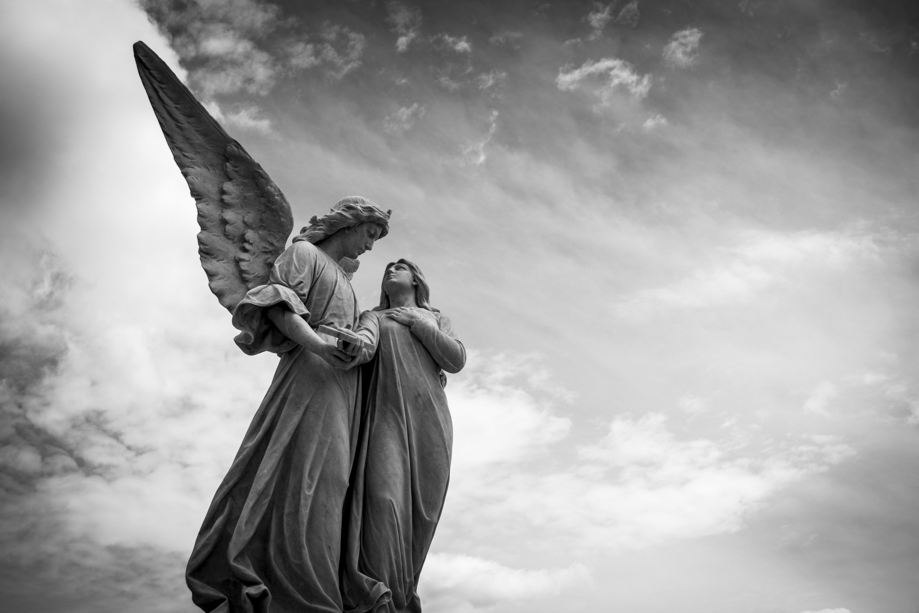 cemetery #peace #marble #angel #sculpture #figure #love 4k wallpaper ...