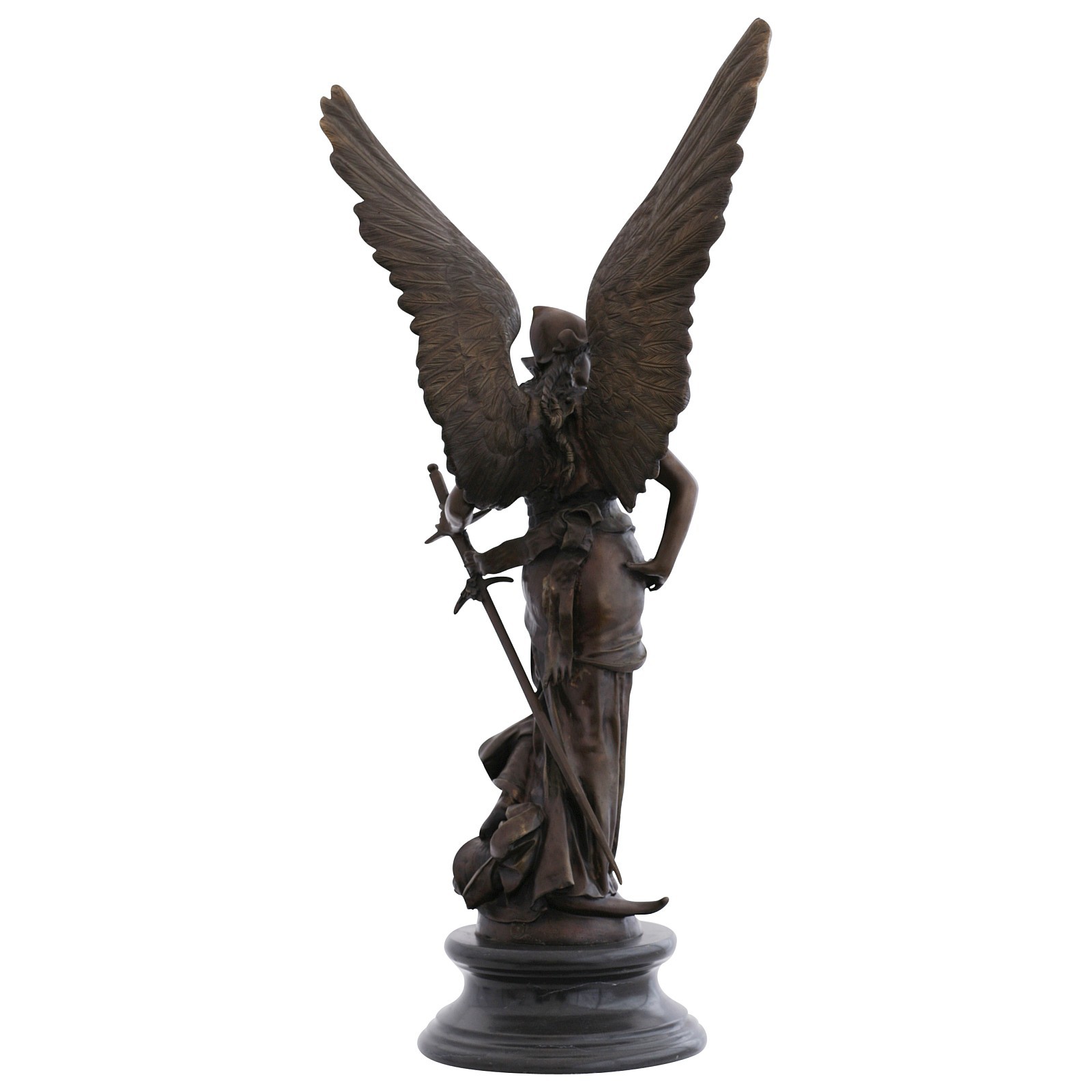 Angels woman warrior bronze sculpture great angel in the fight ...