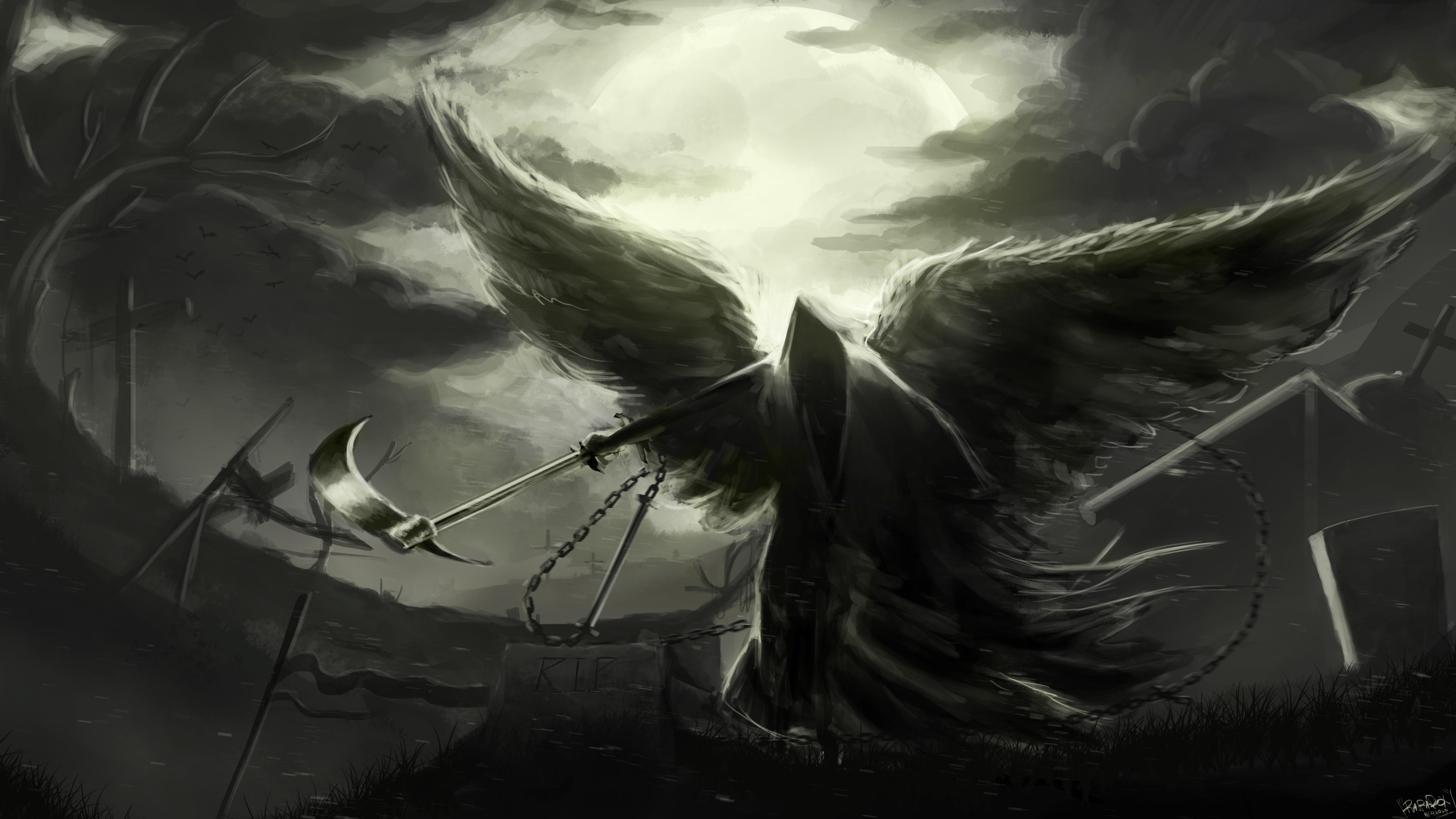 Reaper, The Angel of Death (practise painting) - Imgur