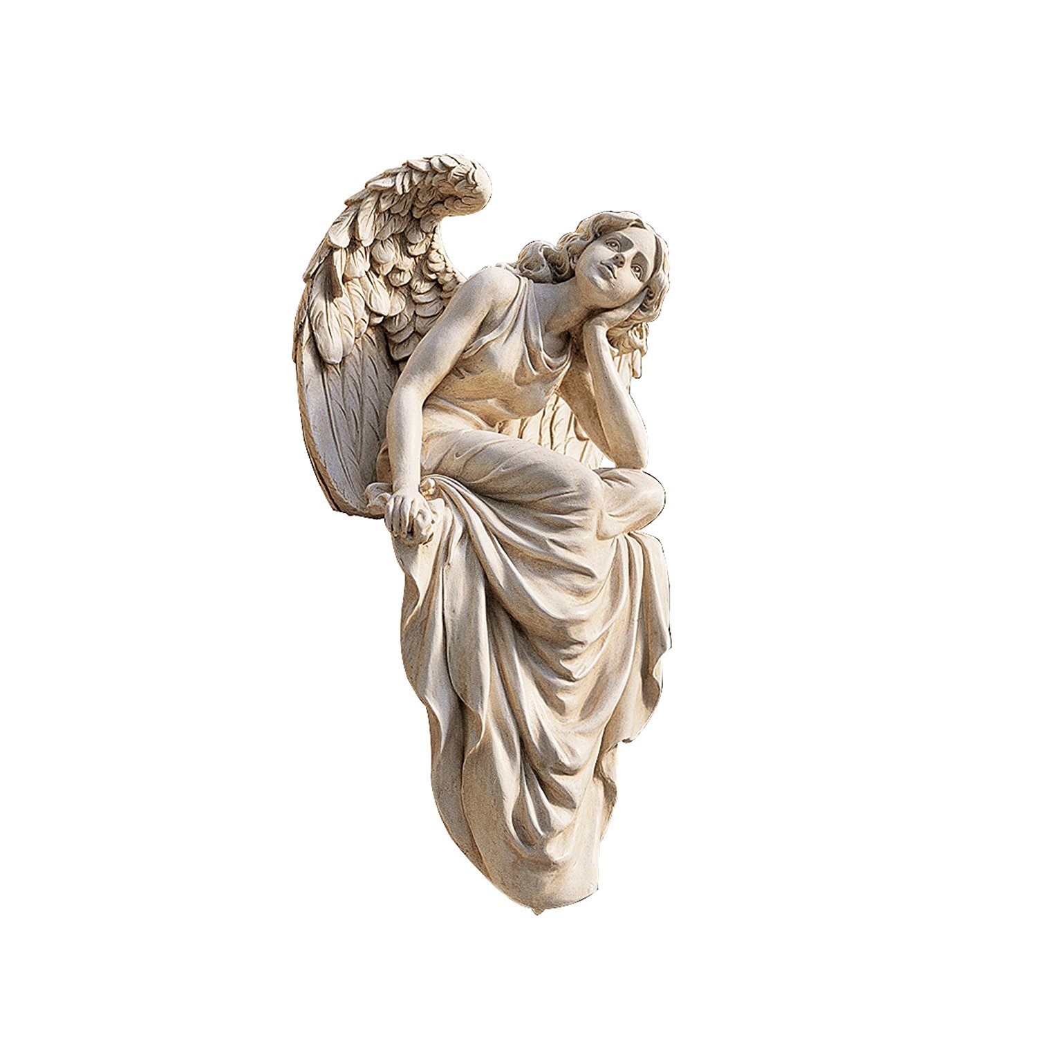 Amazon.com : Design Toscano Resting Grace Sitting Angel Sculpture in ...