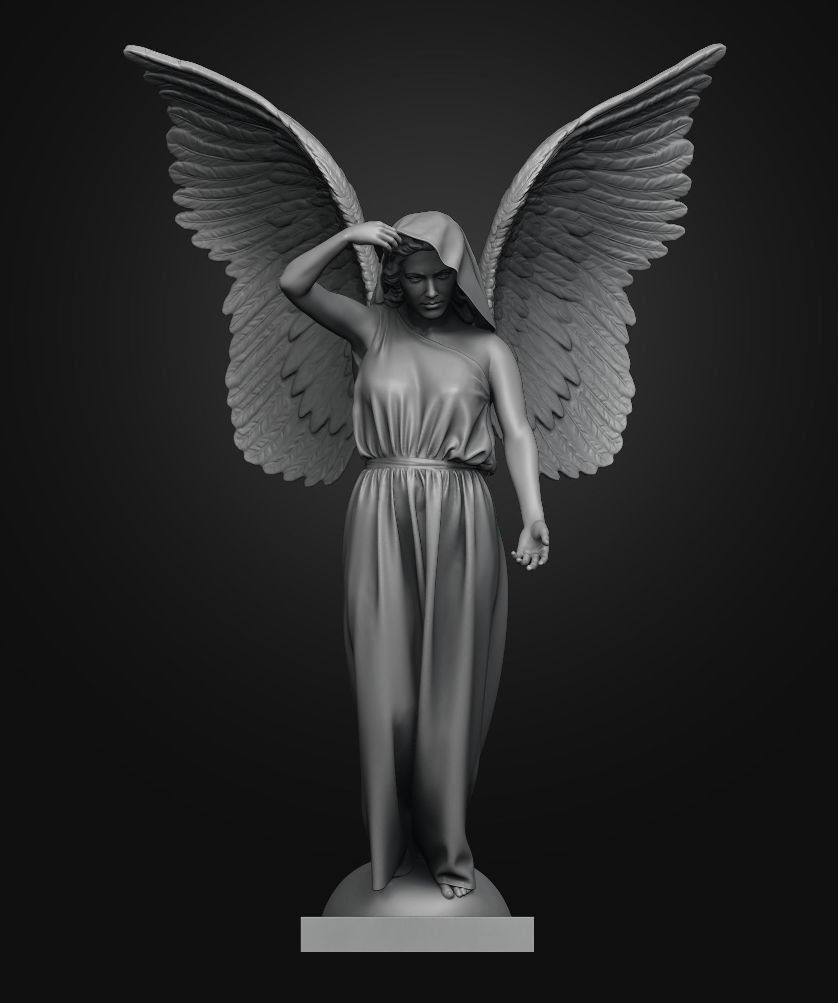 3D printable model sculpture Angel Statue | CGTrader