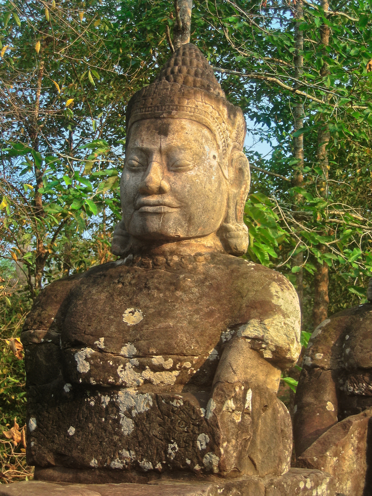 Angkor wat sculpture - hdr photo