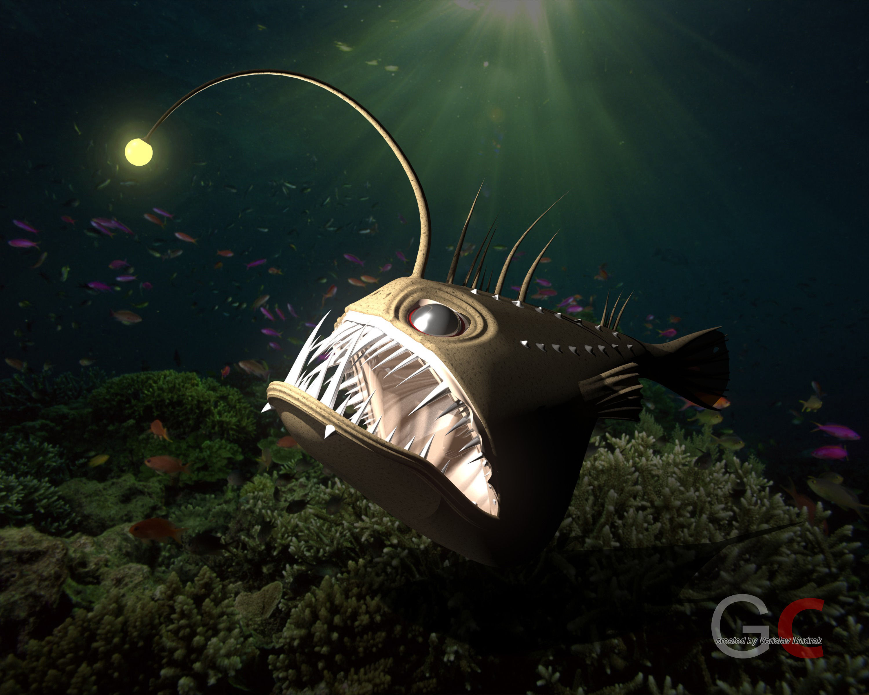 3D Angler fish - ANGUS | CGTrader
