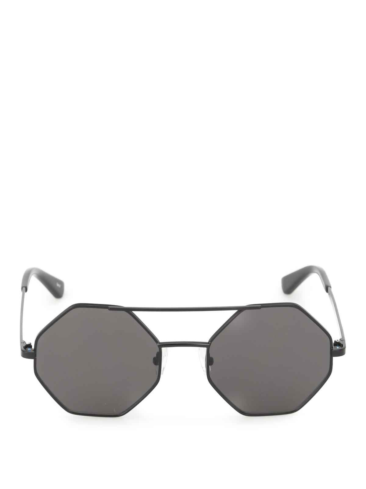 Black angular frame sunglasses by Mcq - sunglasses | iKRIX