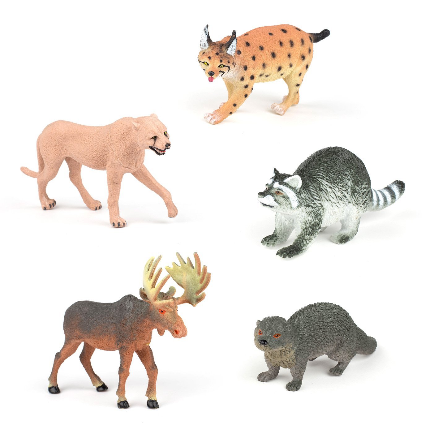 Amazon.com: Set of 5 Realistic Animal Toy Figures 7