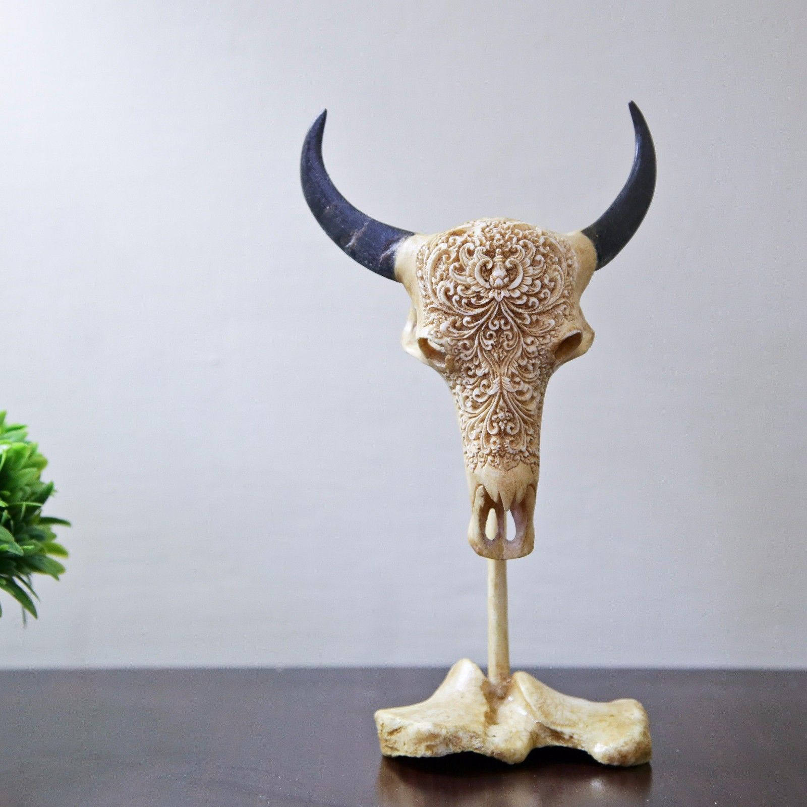 Cow Skull Sculpture Animal Skull Cow Skull Decoration Cow