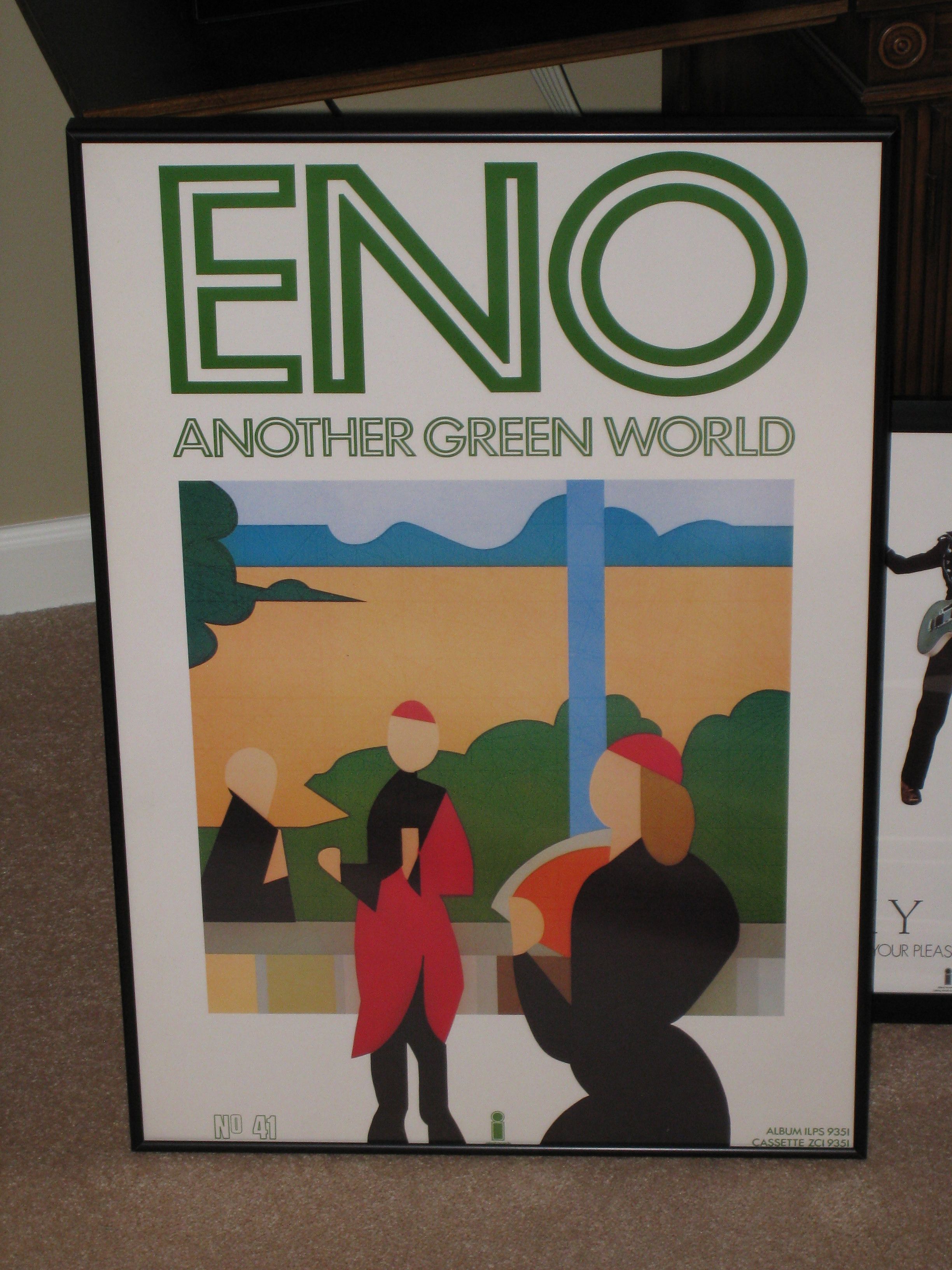 Brian) Eno - ANOTHER GREEN WORLD (UK Island, 1975) | Promo Posters ...