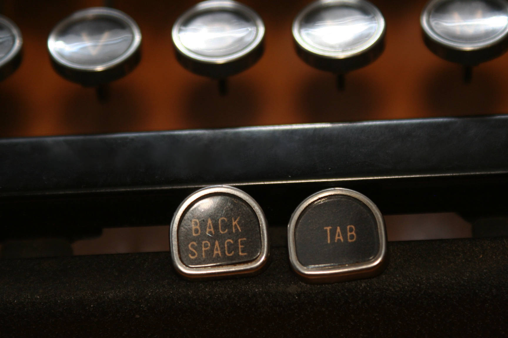 Antique Typewriter Key Earrings Backspace & Tab