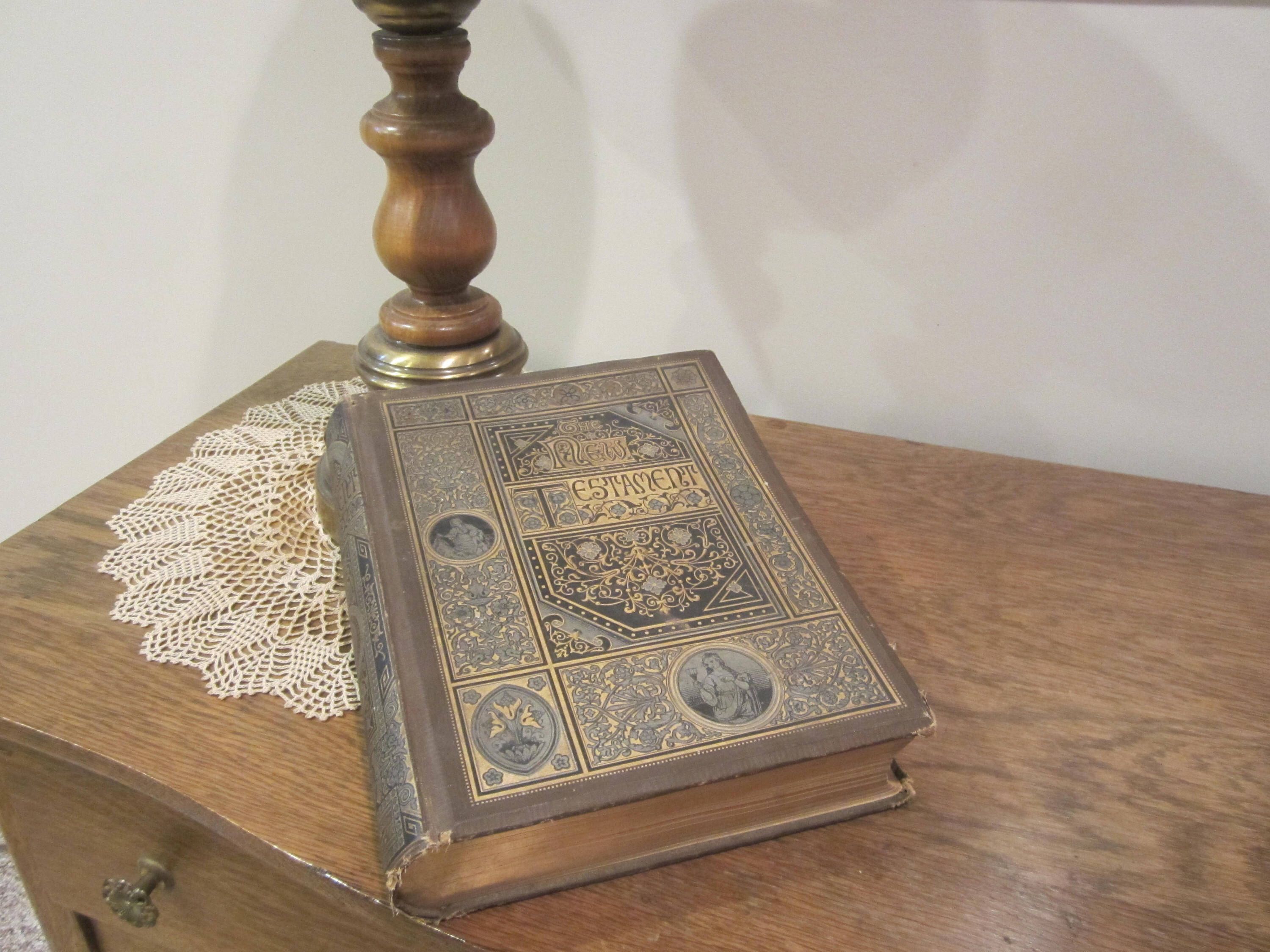 antique Bible, 1884 New Testament, Antique New Testament with ...