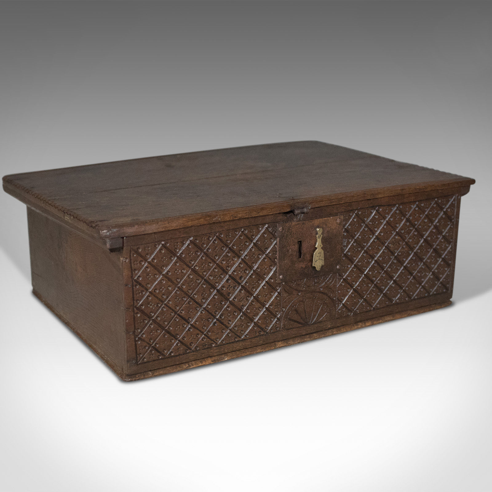 Antique, Bible Box, English, Oak, Chest, Circa 1700 (c. 1700 United ...