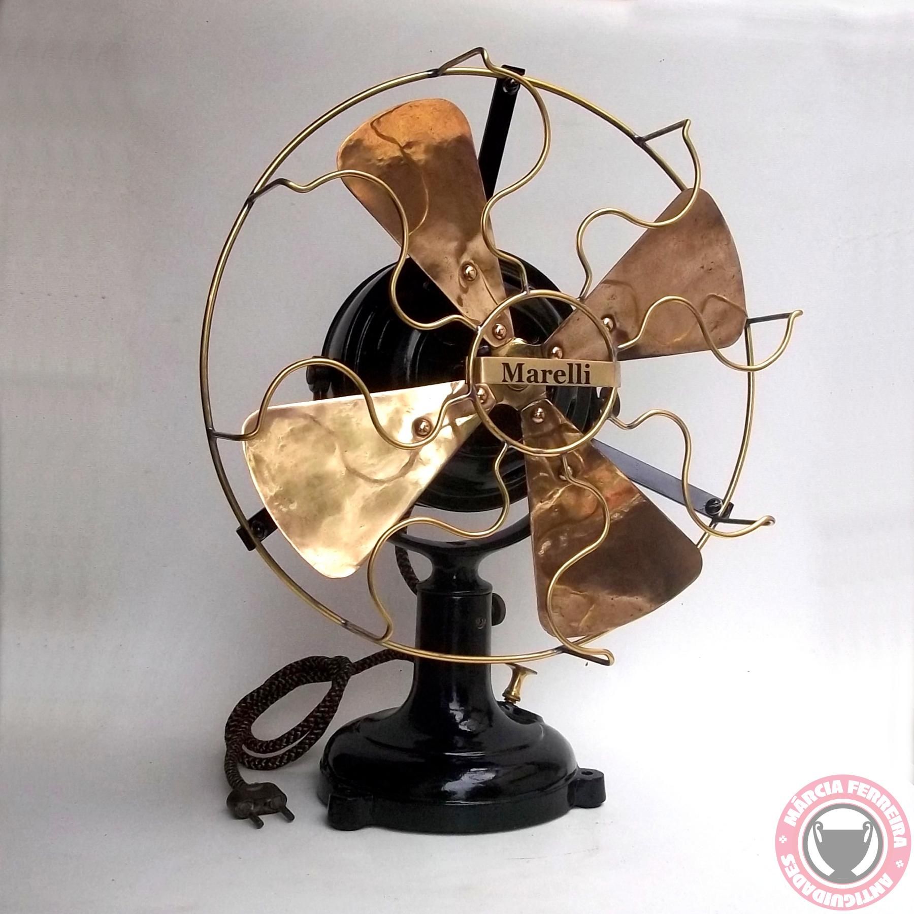 Antique Fan Marelli 1906 - Ventilador Antigo | Vintage Fan ...
